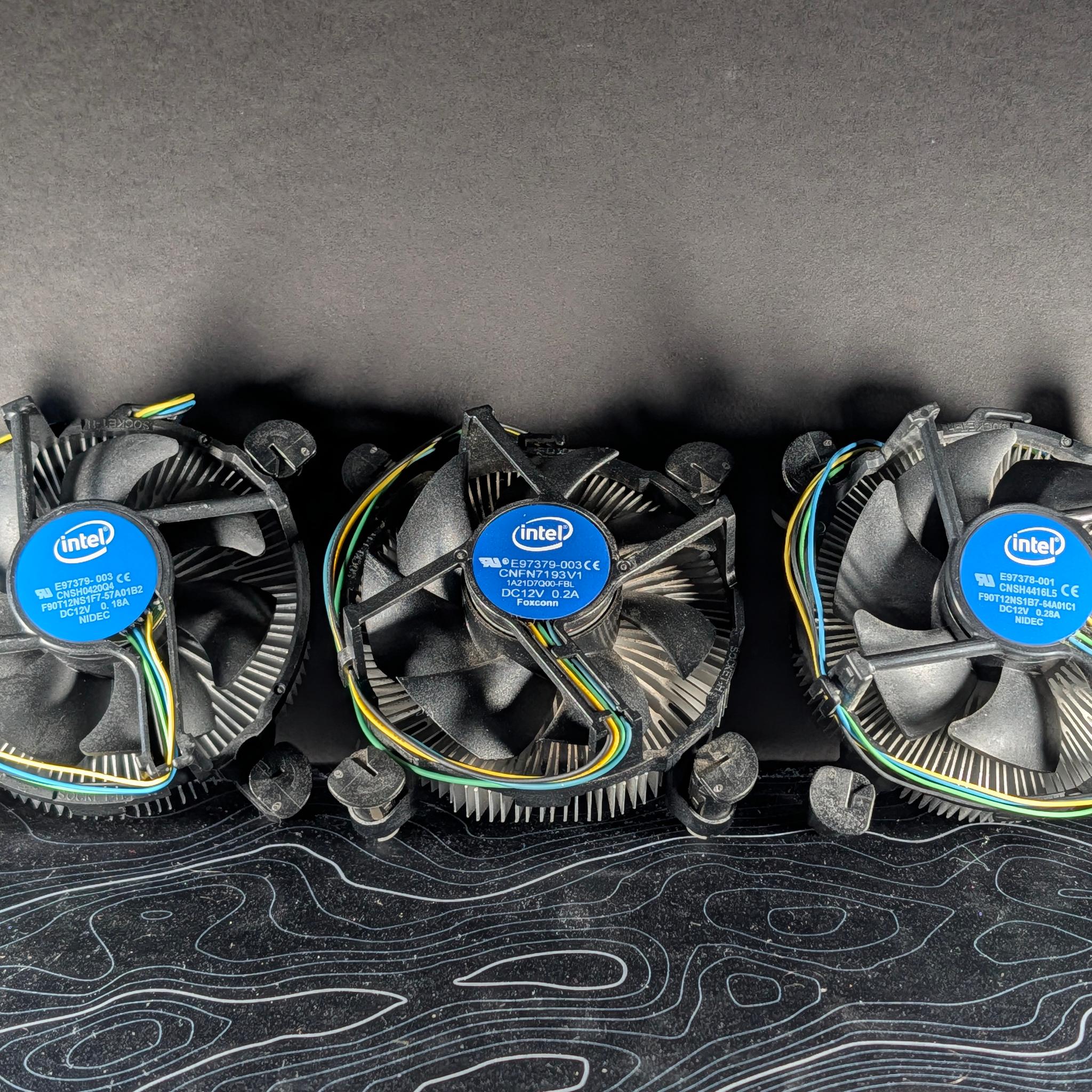 Lot of 6 Intel CPU Coolers