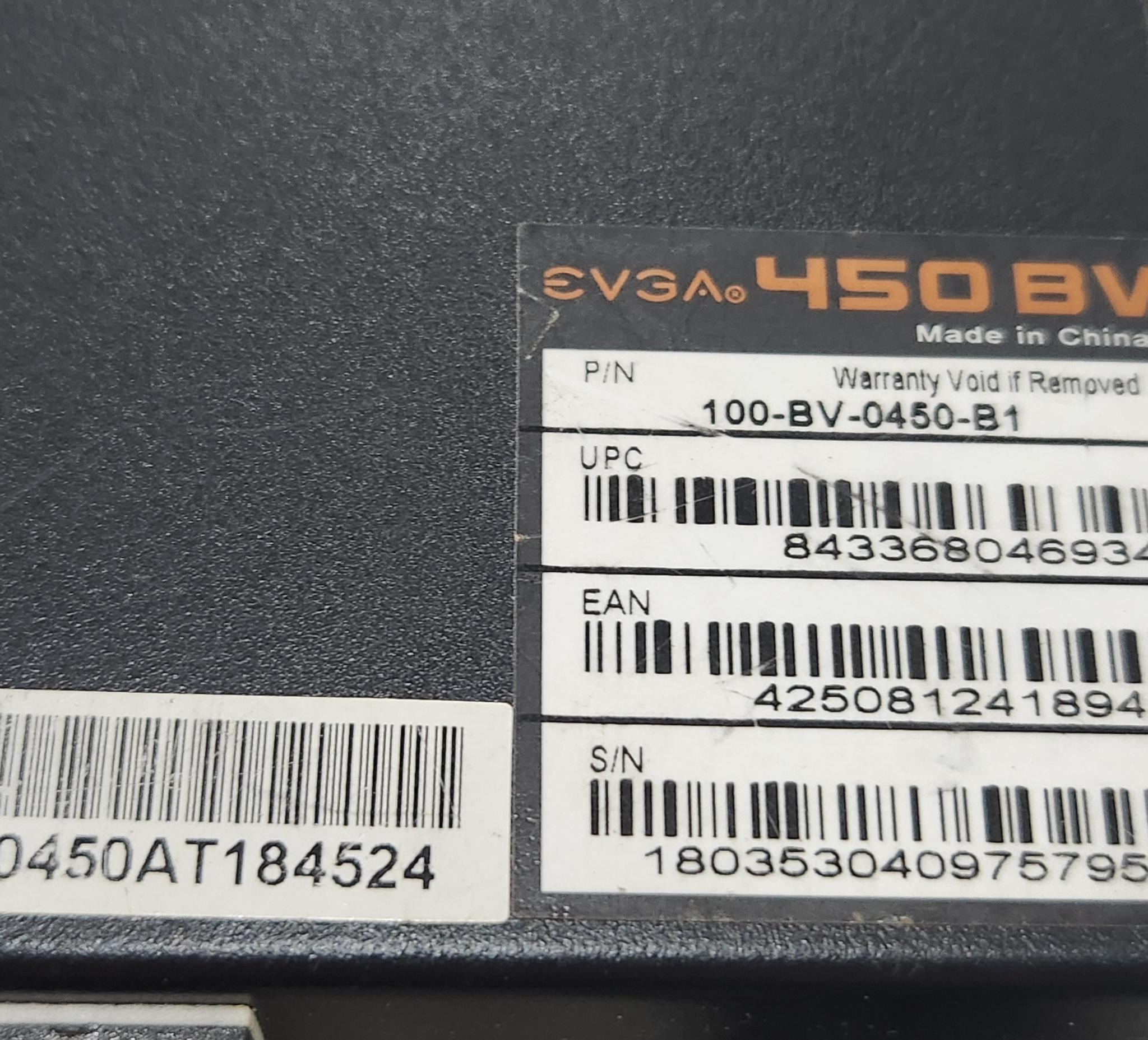EVGA 450BV non-modular