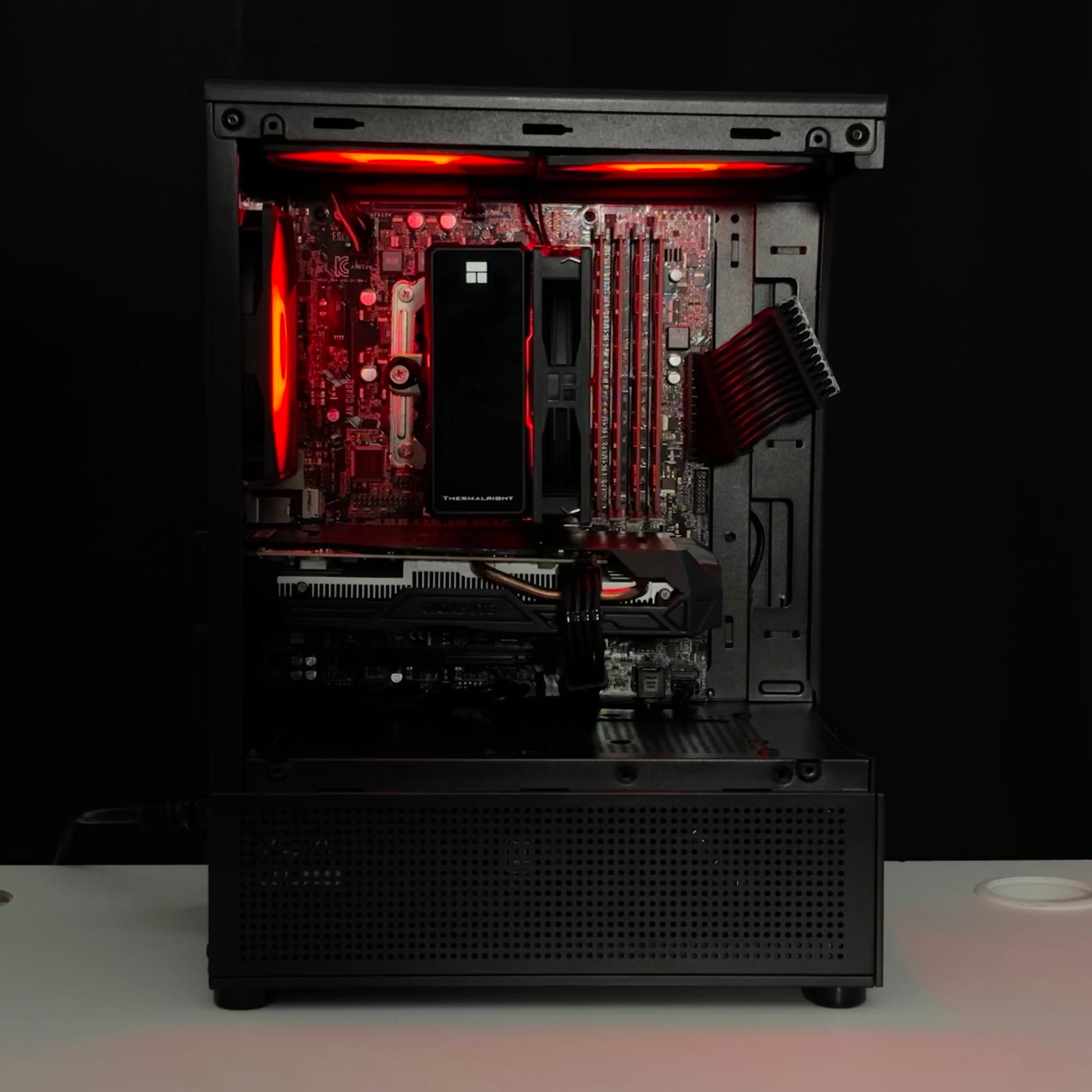 ❤️🔥❤️ Black Gaming PC - GTX 1060 / I7 6700 / 16GB RAM / 1TB HHD / WIFI + BT 🖤🔥🖤