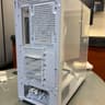 NEW - White Compact Dual-Chamber Mid Tower Airflow Case with Tempered Glass