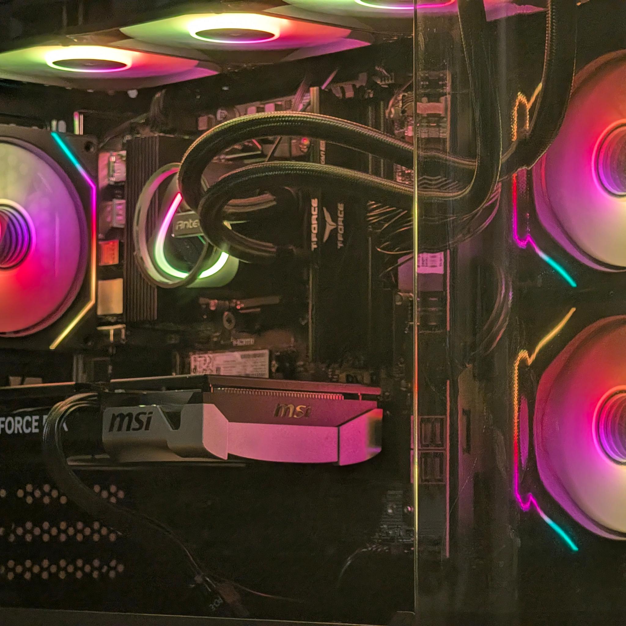 🌈🖤Ryzen 5 7600x | RTX 5060 TI 16GB | 16GB DDR5 | 1TB SSD | Gaming PC🖤🌈