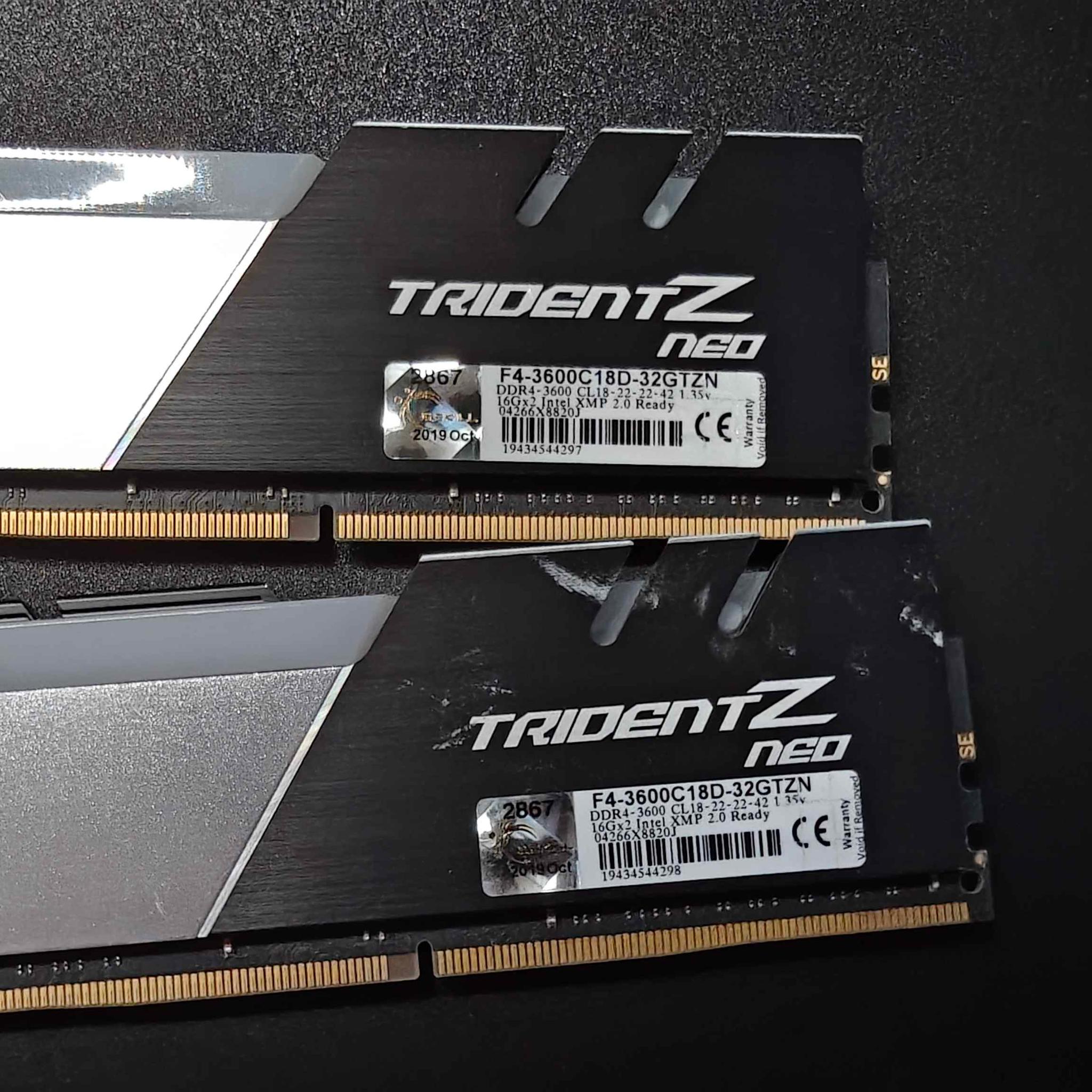 G Skill Trident Z  Neo F4-3600C18D-32GTZN