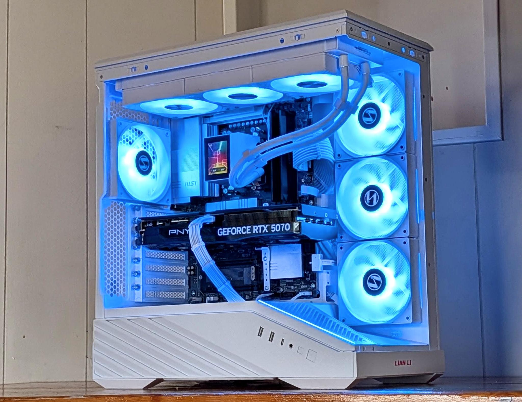 ⚡ RTX 5070 Gaming PC | Ryzen 9700X | AM5 Power | White & Black Build