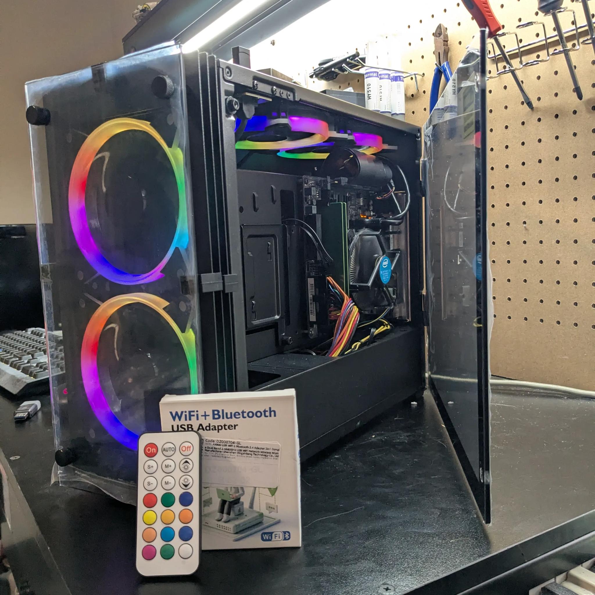 Marvel Rivals Ready | 180 Day Warranty | WiFi, RGB, Win11, RTX 3050 6GB, i7-6700, 16GB RAM