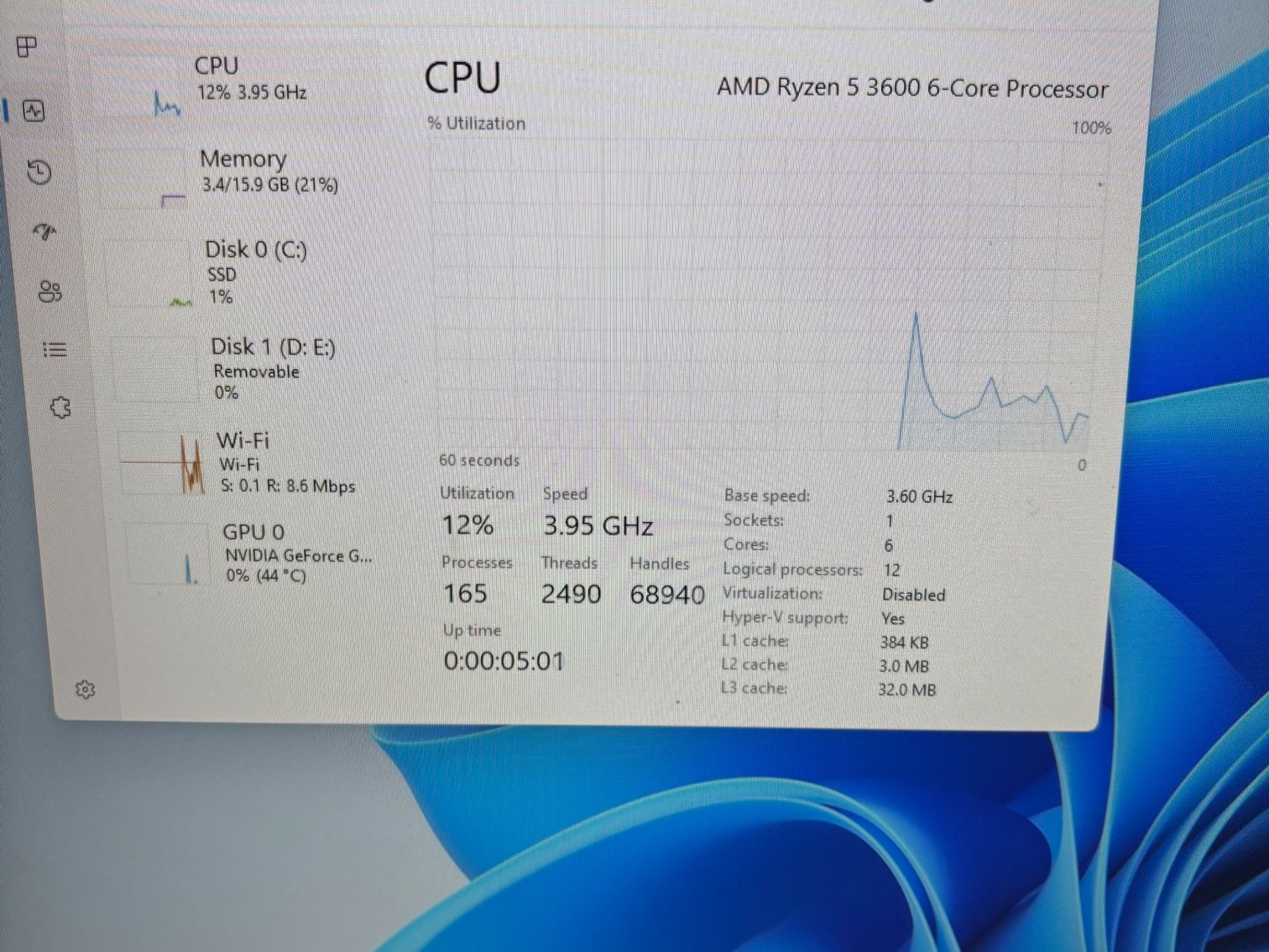 AMD Gaming PC - Ryzen 5 3600 16gb 1 TB NVMe 1650 Super Win 11 WIFI