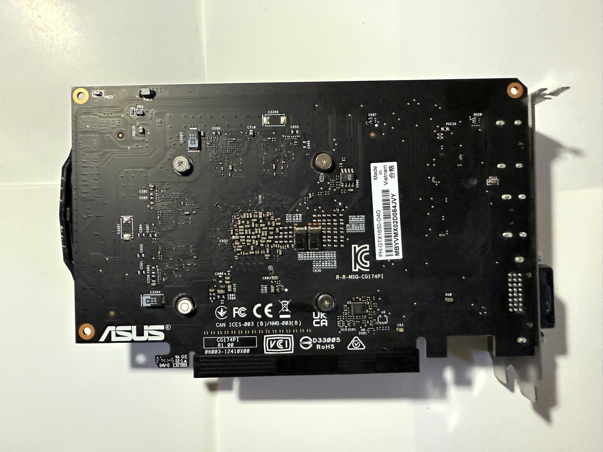Great shape! ASUS Phoenix GTX 1650 4GB OC Edition