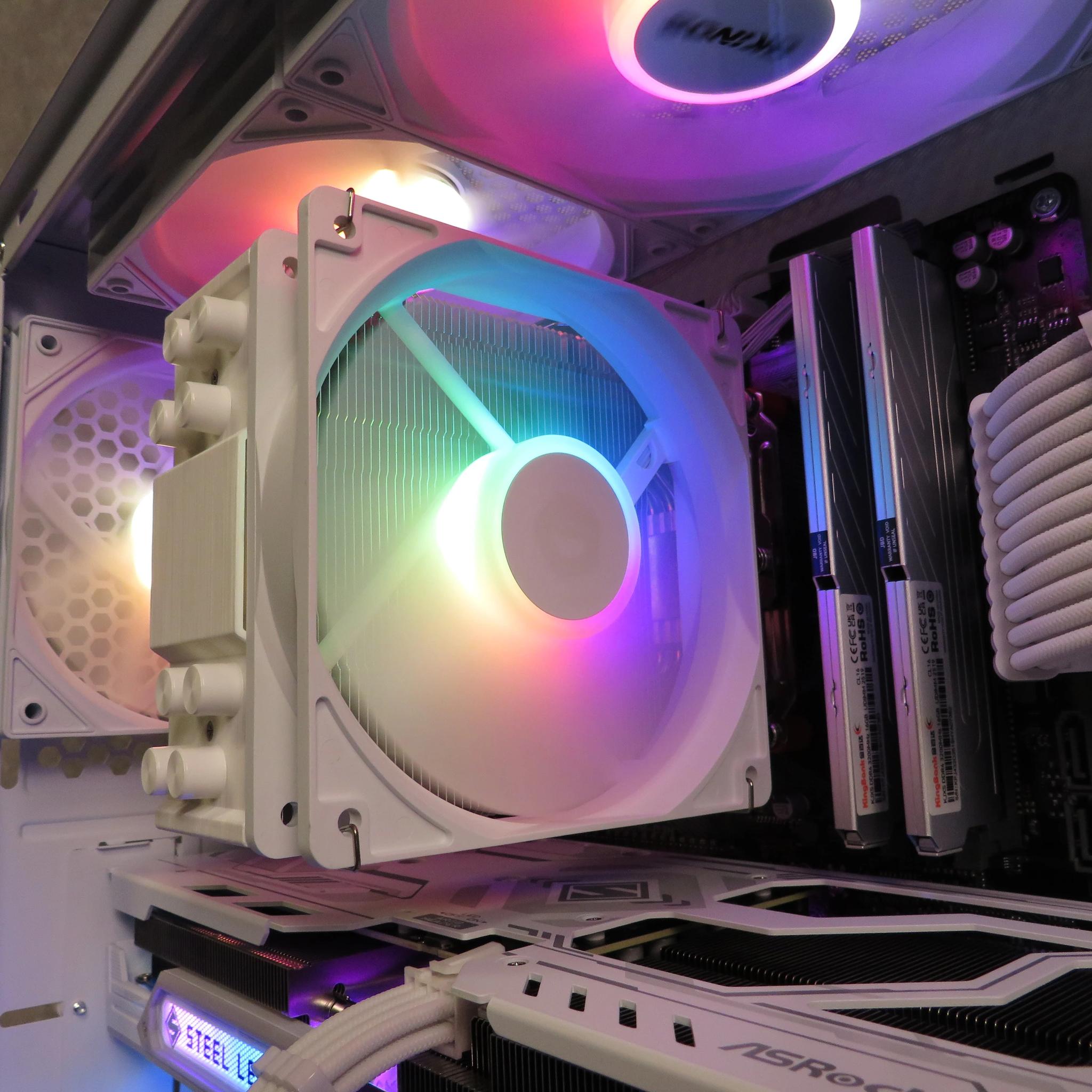 RX 9060 XT in White! Ryzen 5 5600X + ASRock Steel Legend RX 9060XT + 32 GB DDR4 + 1 TB NVME