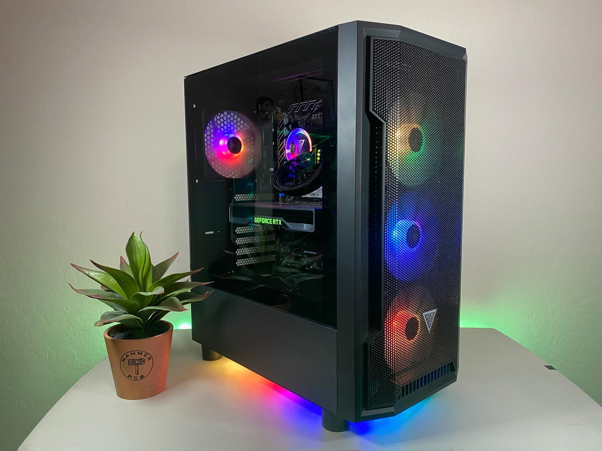 Custom Built High End 32GB RAM RYZEN 5 NVIDIA 2070 Water Cooled Gaming PC Computer