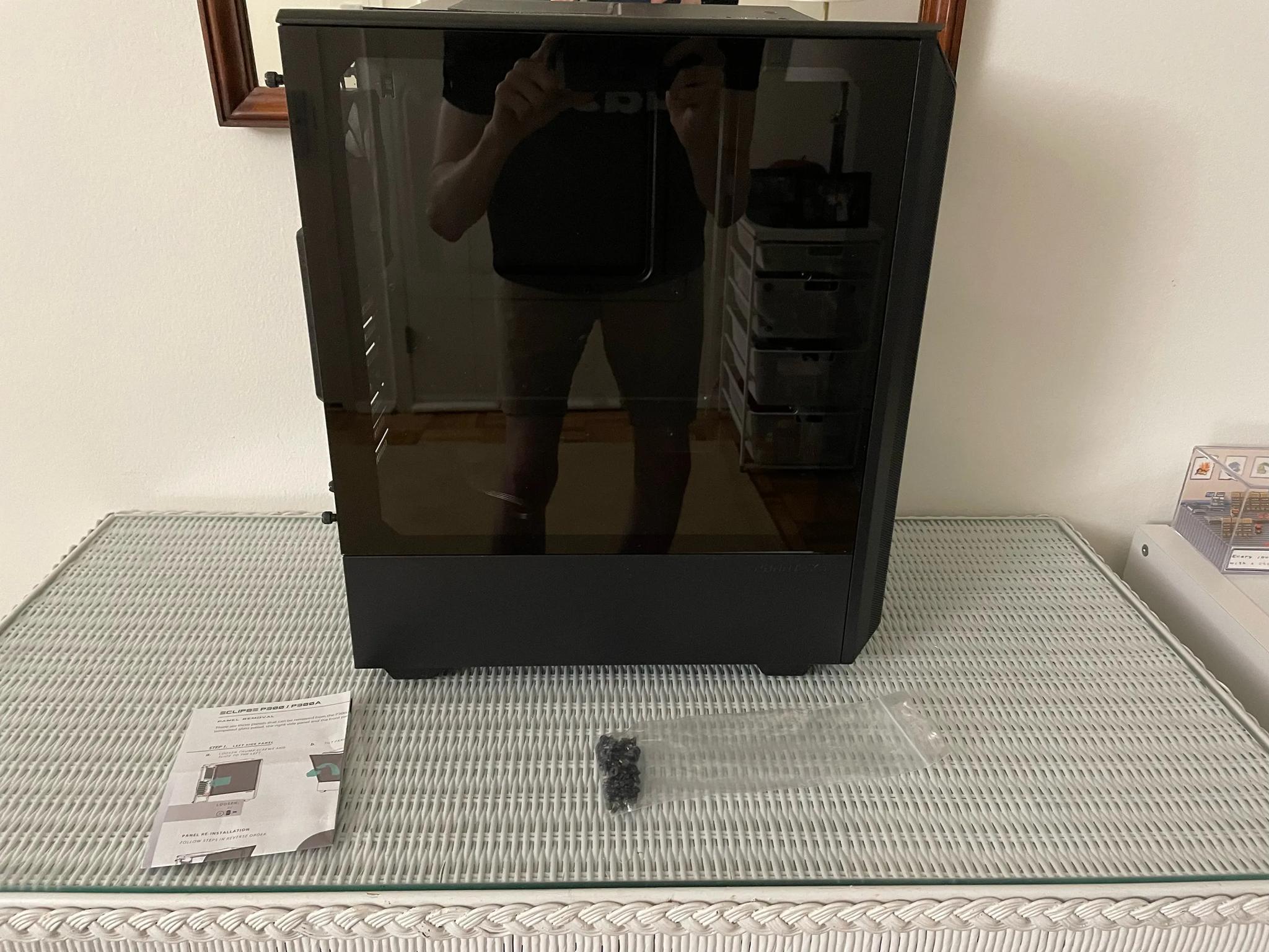 Phanteks Eclipse P300A Mesh Case (With Screws & Manual, Plus Extra SSD Bracket at No Extra Cost)!