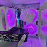 ❄️ Frost Neon Flow – RTX 2060 12GB Gaming PC 🤍