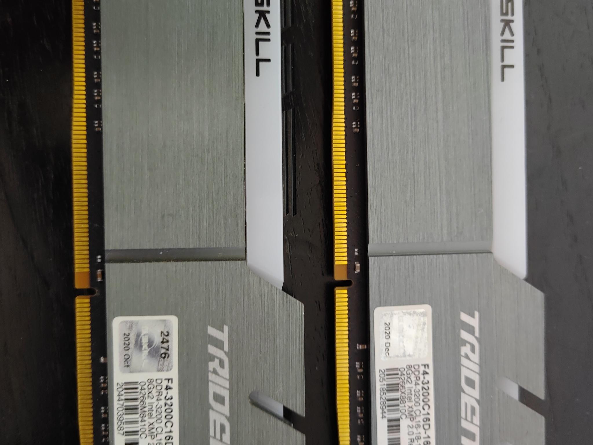 g skill trident z RGB 2x8 16 gb desktop DDR4 memory