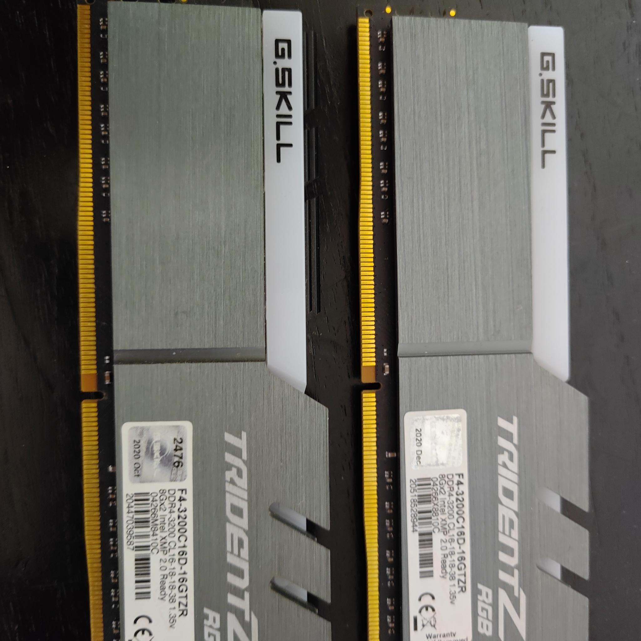 g skill trident z RGB 2x8 16 gb desktop DDR4 memory