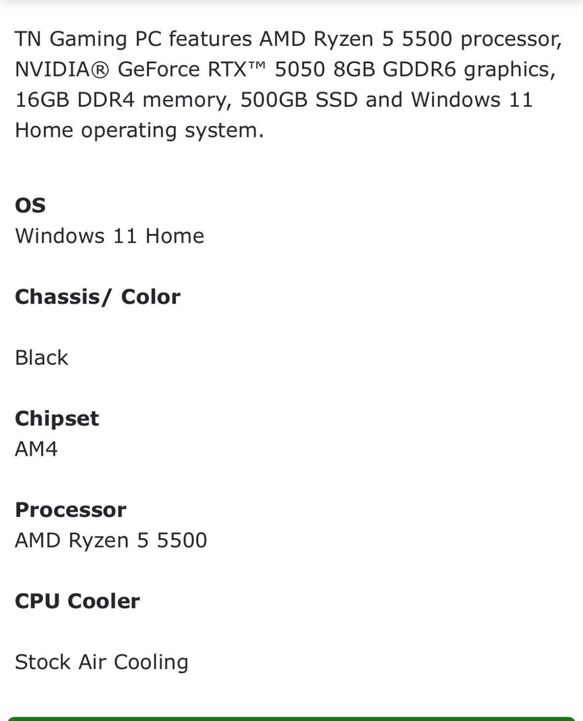 FOR SALE! RTX 5050 GAMING PC