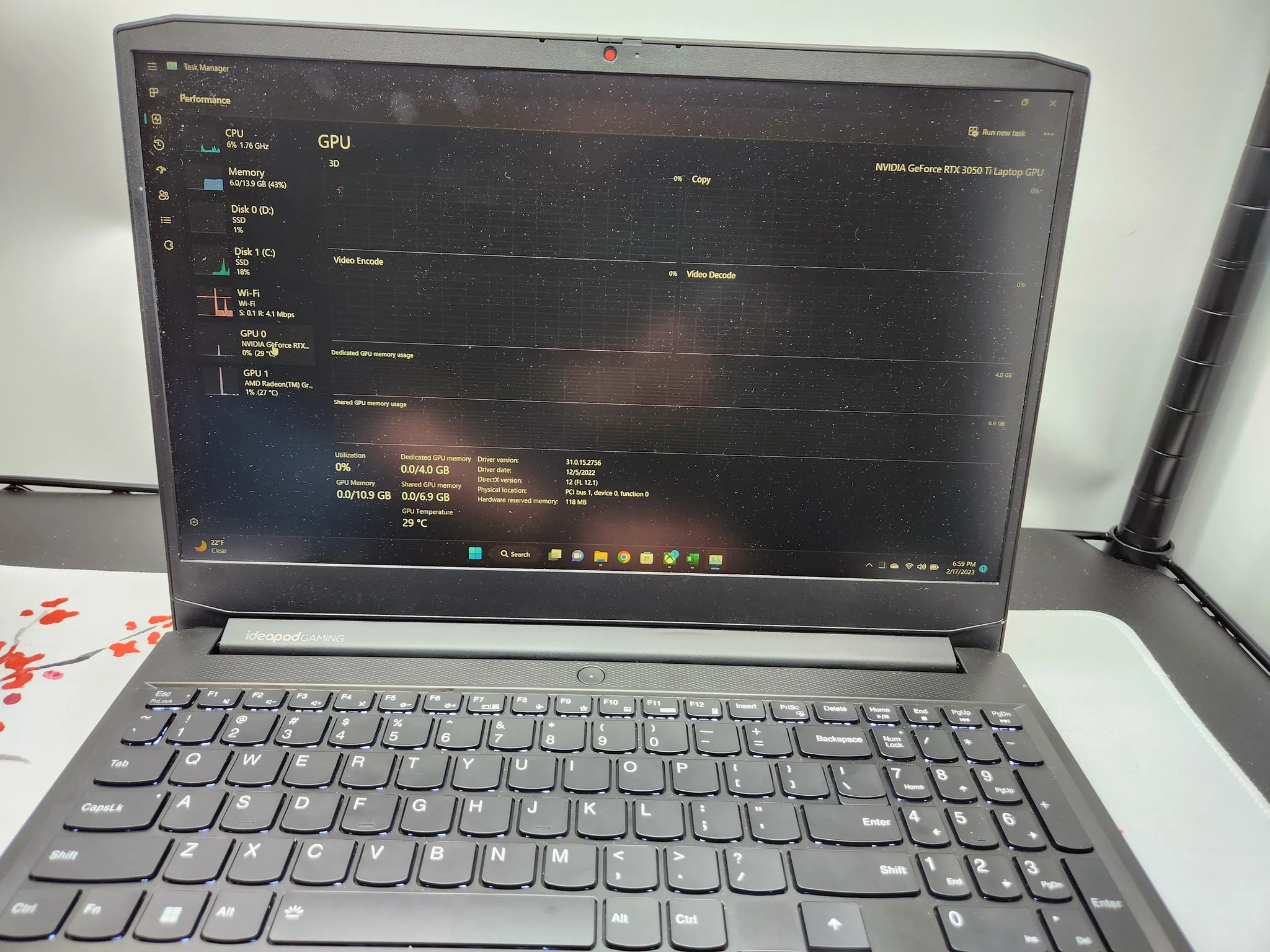 Lenovo Ideapad Gaming 3 15.6" FHD Laptop - Ryzen 5 5600H/ 16GB DDR4/ 512GB SSD/ RTX3050 