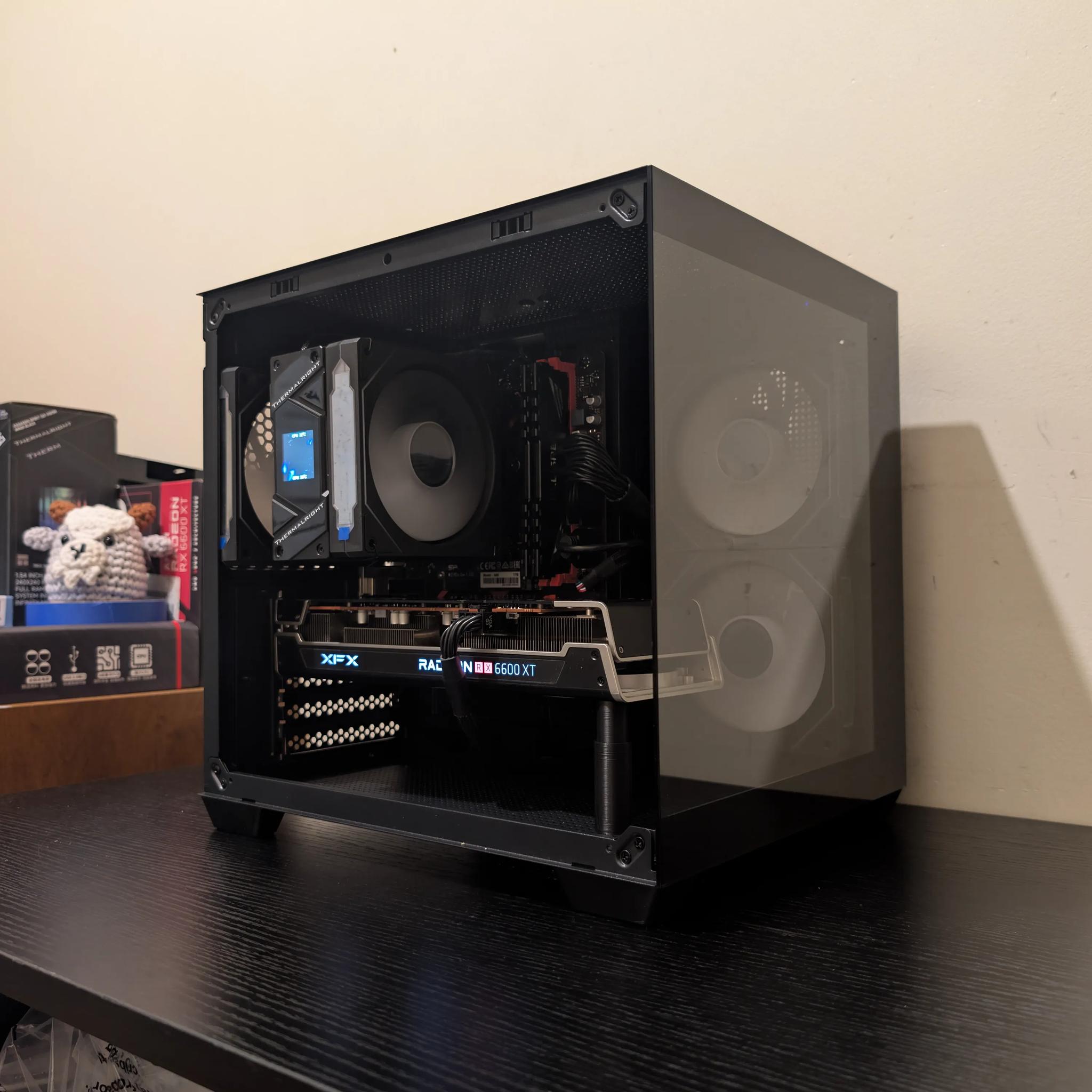 🐦‍⬛ Black RGB Gaming PC | RX 6600XT | Ryzen 5 3600 | 1TB SSD | 16GB RAM | WiFi & Bluetooth 🐦‍⬛