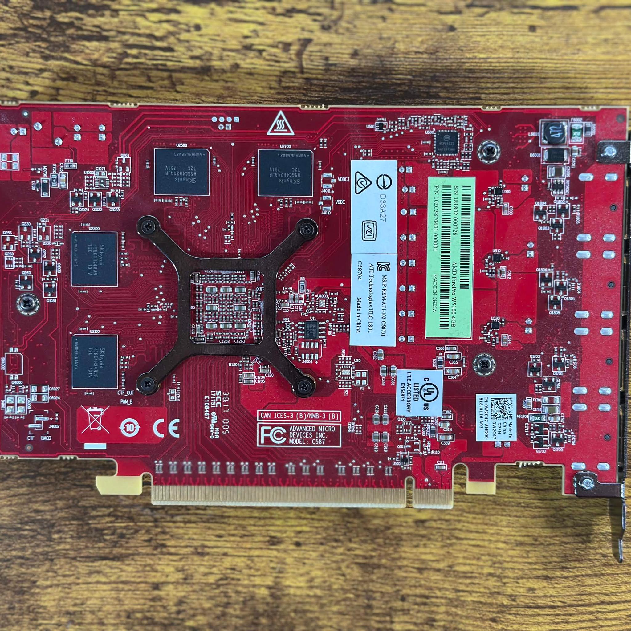 AMD Firepro W5100 4GB GPU Graphics Card
