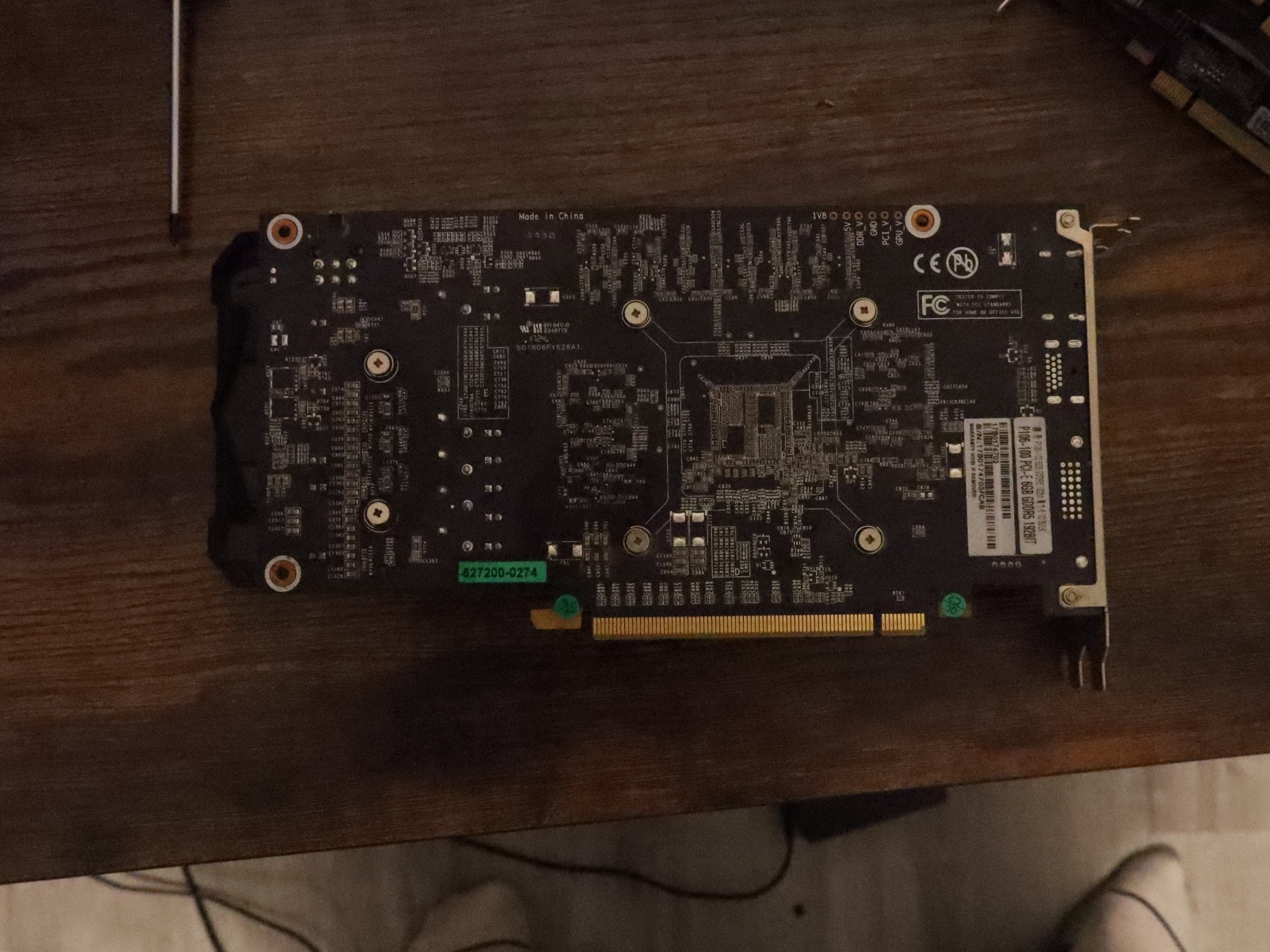 Nvidia P106-100 mining GPU