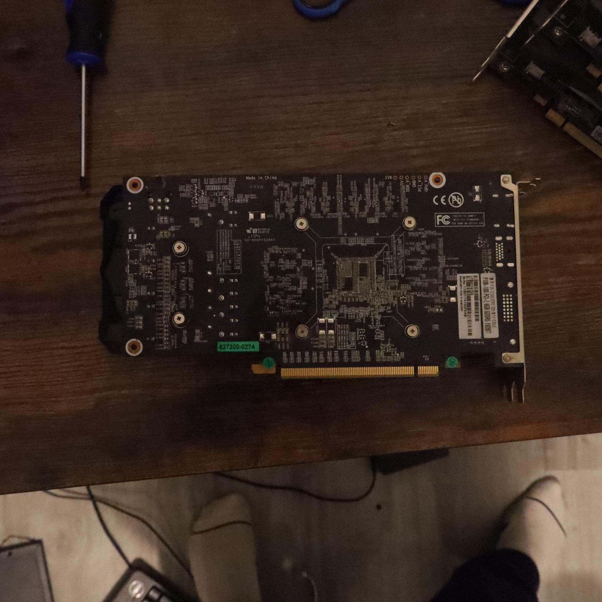 Nvidia P106-100 mining GPU