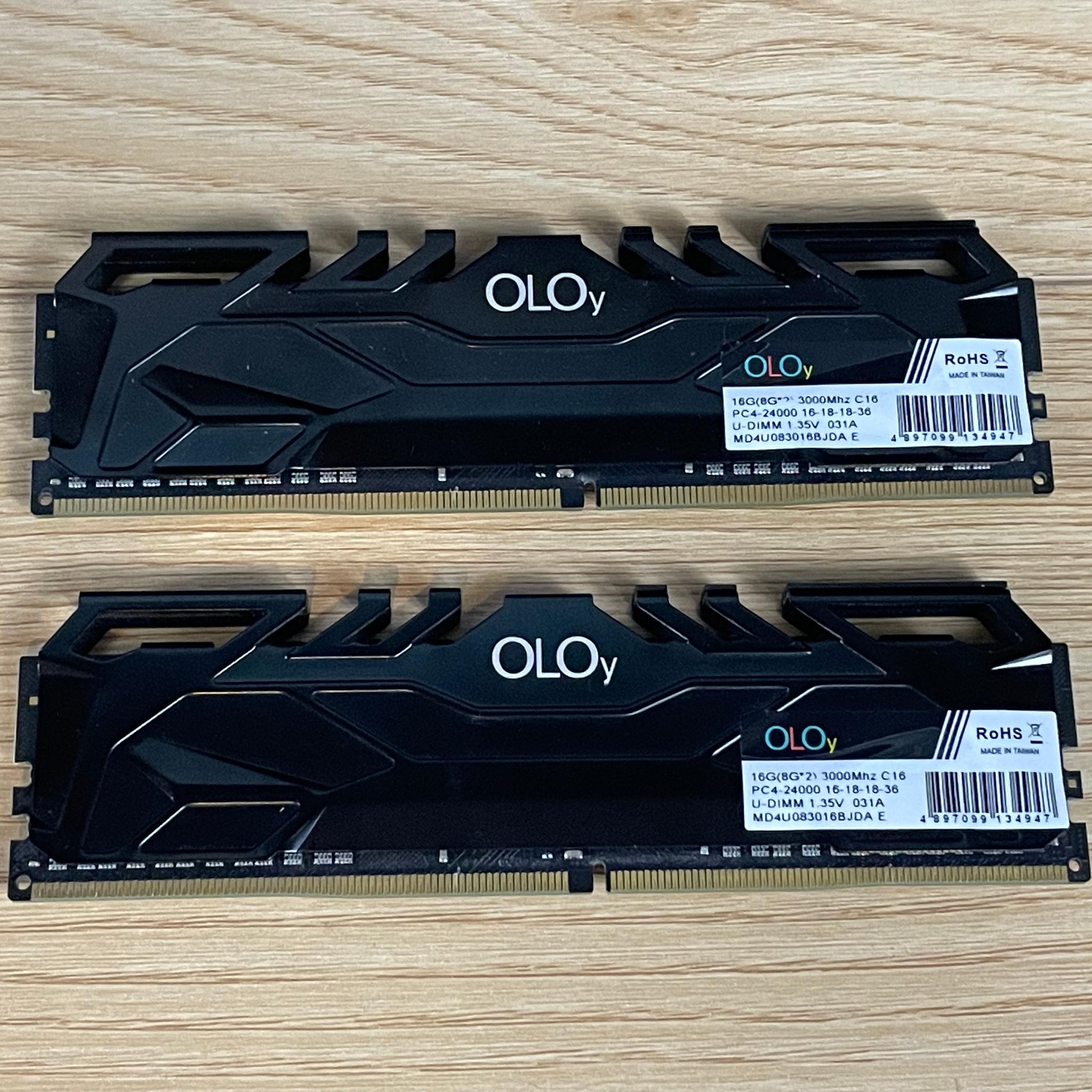 OLOy 2x8GB DDR4 RAM 3000mhz Memory