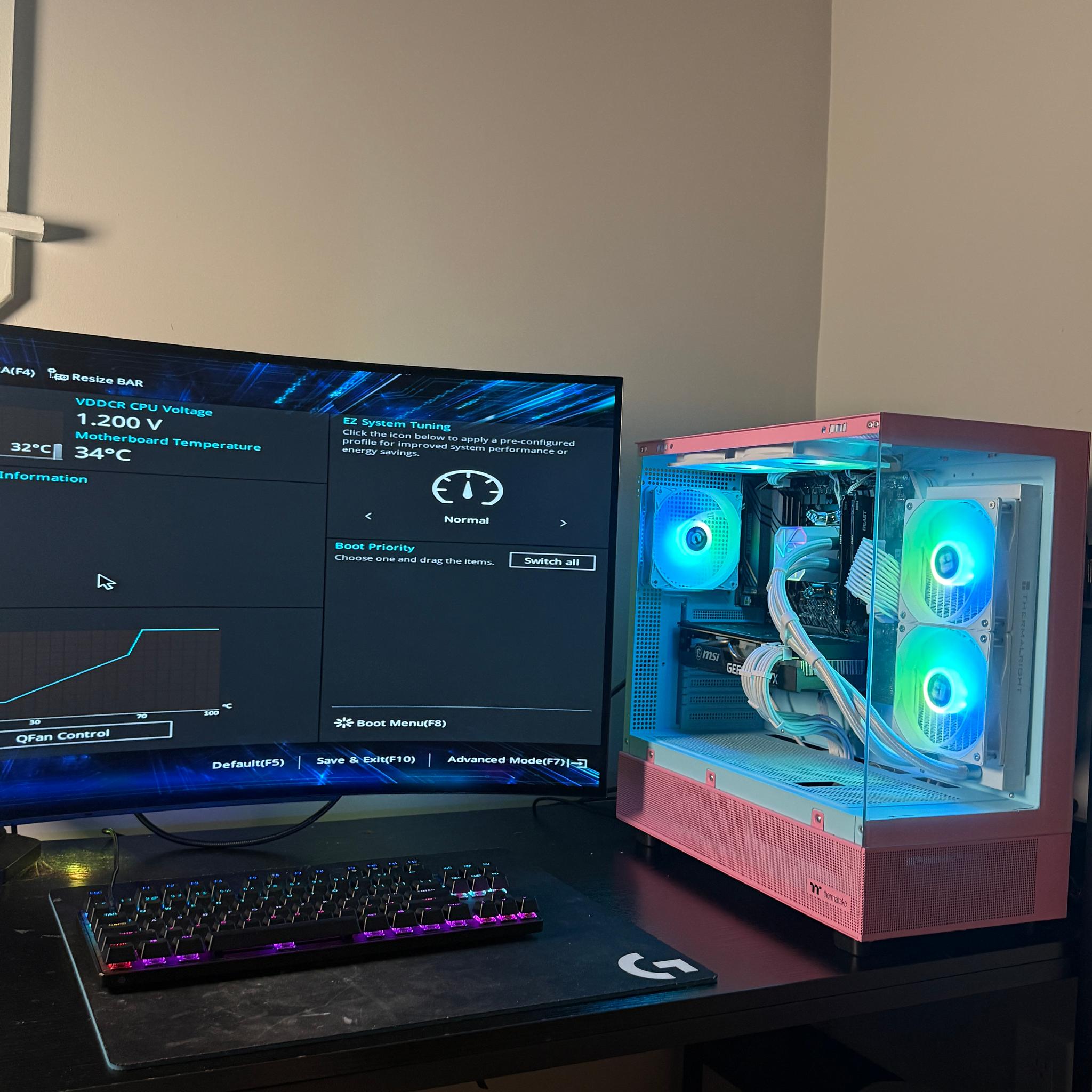 Pink Gaming PC • RTX 3060 Ti • 32GB RAM • 240mm AIO• Ultra-Smooth 1080p