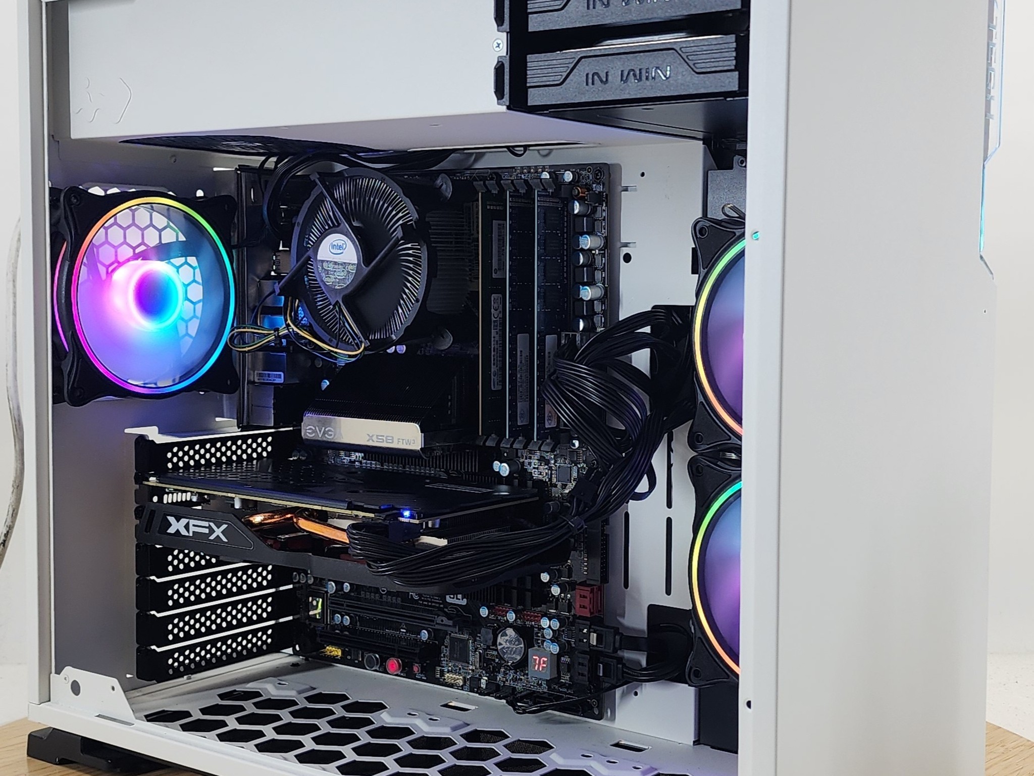 Gaming PC i7-950 16GB RAM 128GB SSD + 500GB HDD RX 570 8GB Windows 11 Computer