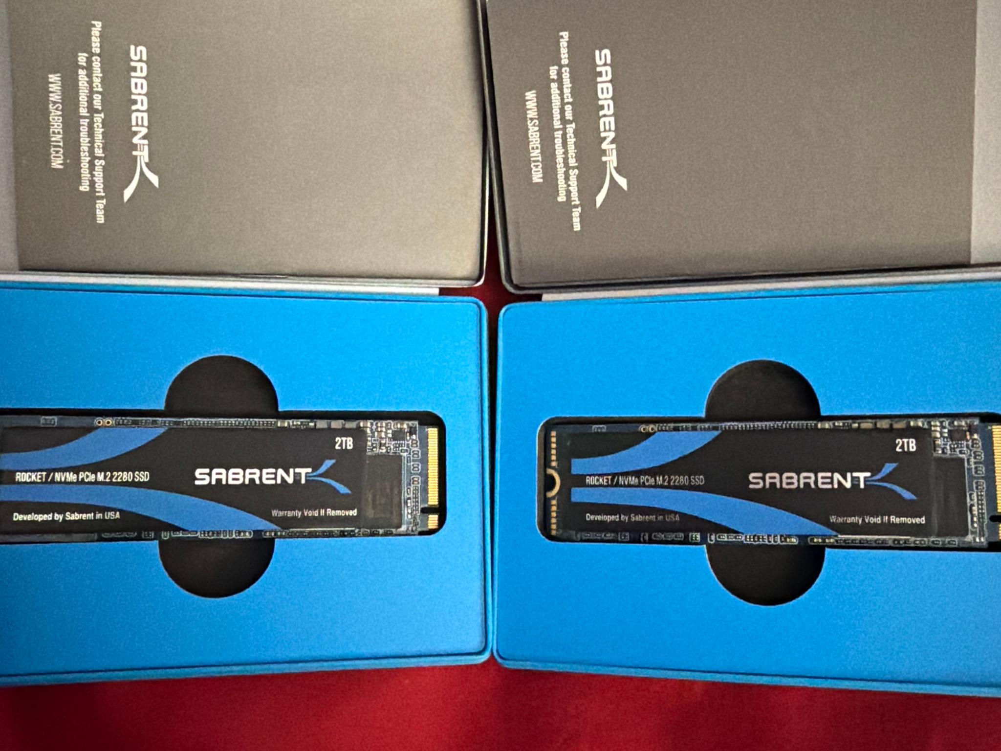 2TB Sabrent Rocket NVMe M.2 2280 SSD Refurbished