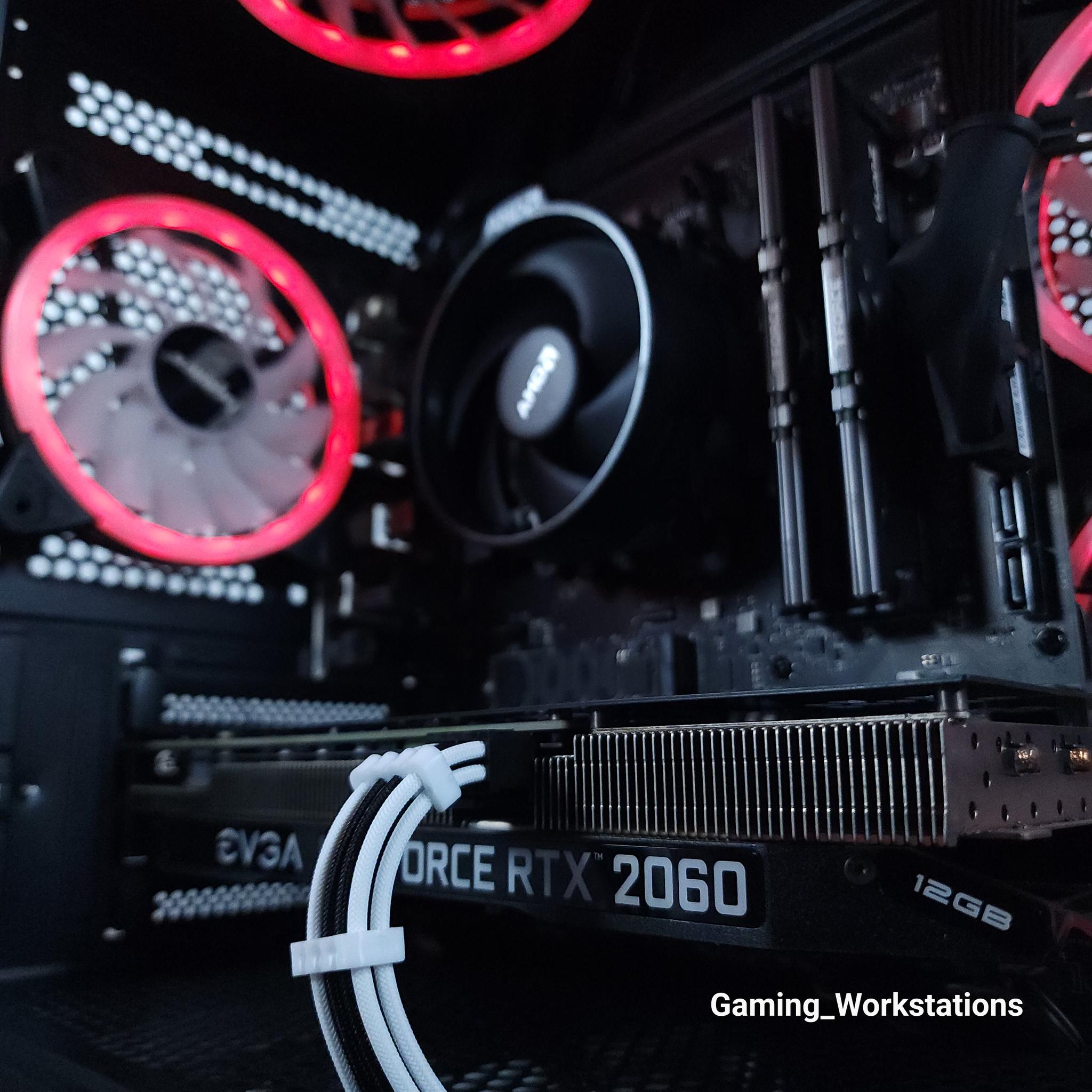 ❤️RTX 2060 12G || Ryzen 5 5500 || 16GB 3200MHz || 1TB M.2 SSD || 1080p Gaming Computer