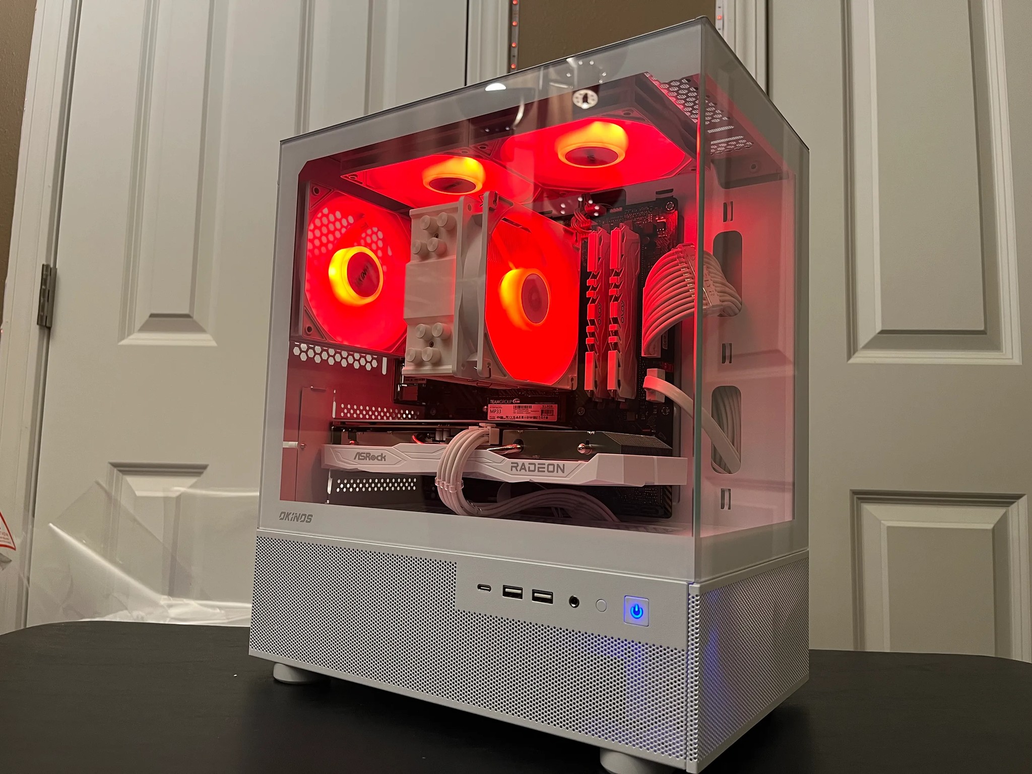 WHITE ARGB PC|RX 6600|RYZEN 5 5500|16GB RAM|500GB NVME