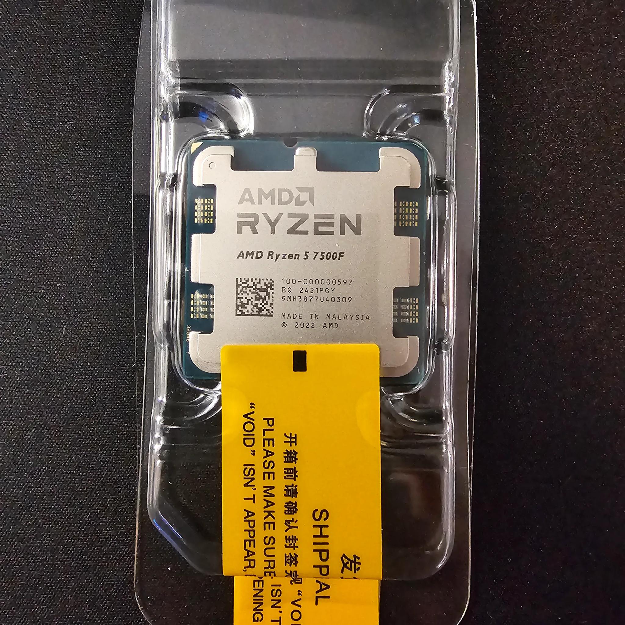Great Mid Range CPU Ryzen 5 7500F