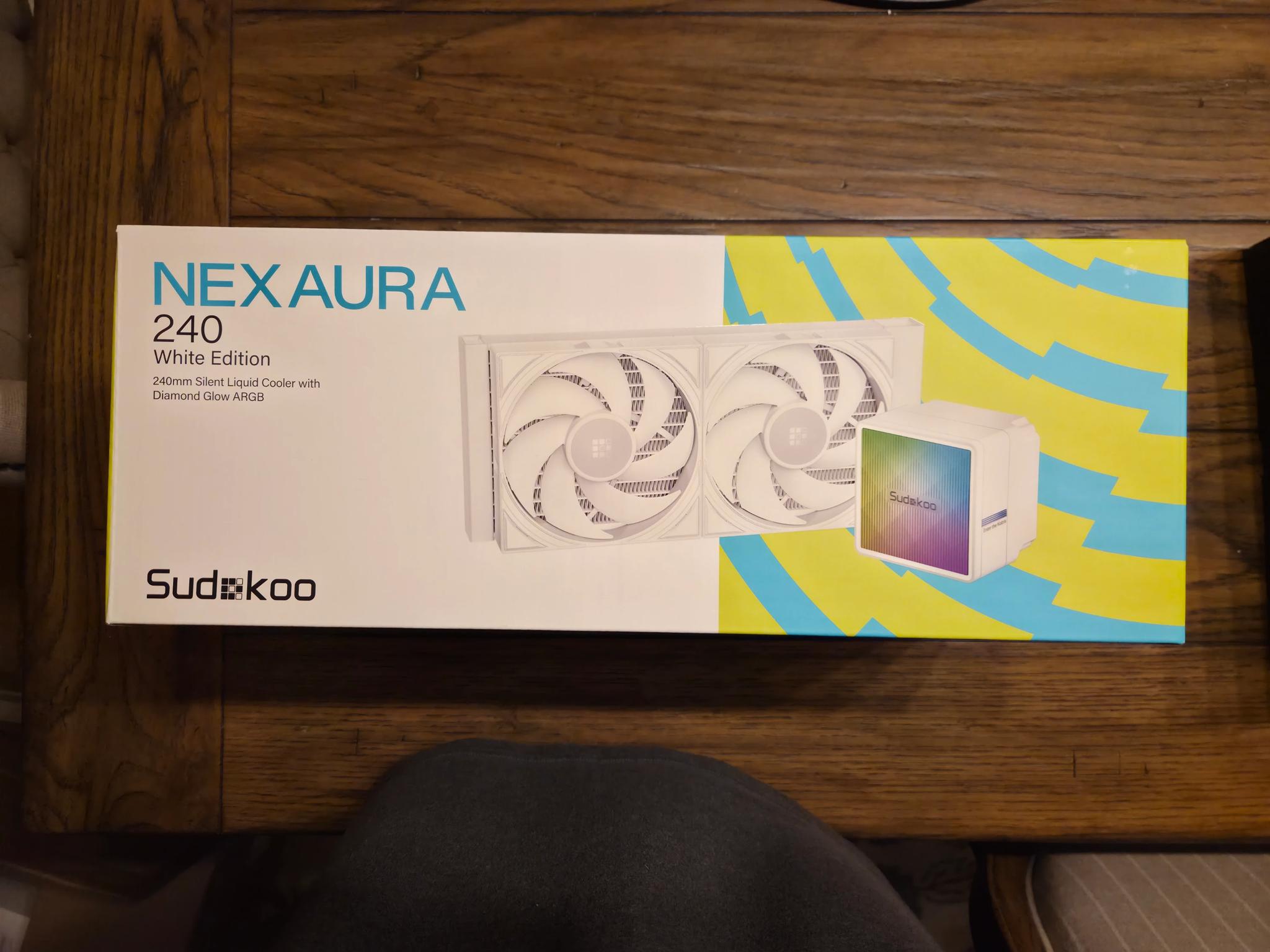 SUDOKOO NEXAURA 240 White Liquid CPU Cooler: 240mm AIO CPU Cooler with PWM Pump & ARGB Pump Head!