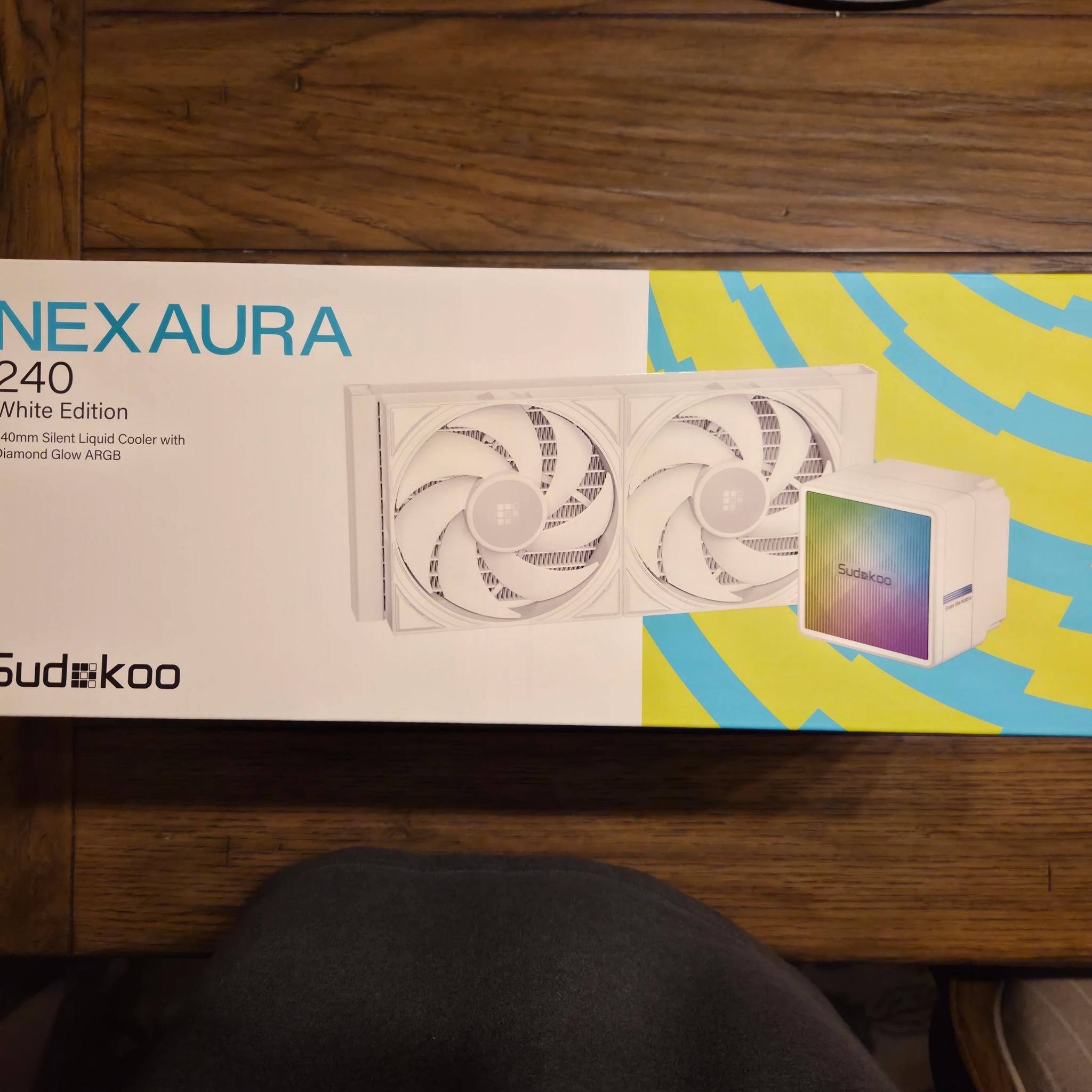 SUDOKOO NEXAURA 240 White Liquid CPU Cooler: 240mm AIO CPU Cooler with PWM Pump & ARGB Pump Head!