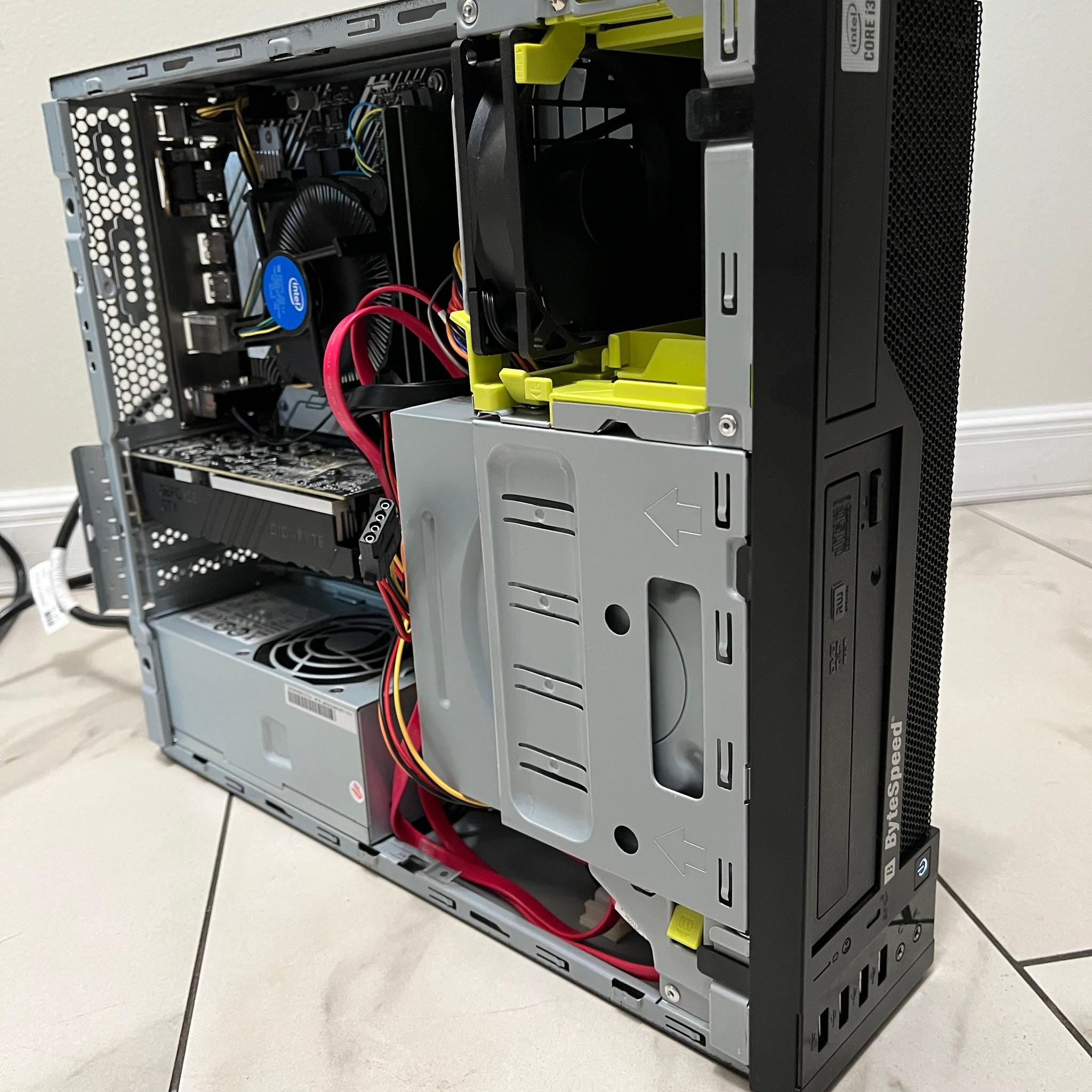 NVIDIA GTX 1650, Intel Core i3-10100, 16GB RAM, 1TB Storage, SFF Gaming PC w/ Wi-Fi & BT