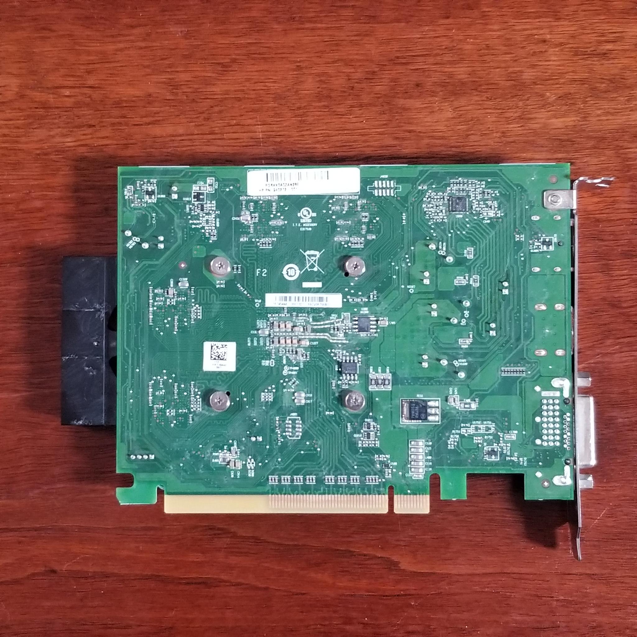 HP OEM Radeon RX 550 PN: 940272-001 4GB VRAM (no external power required)