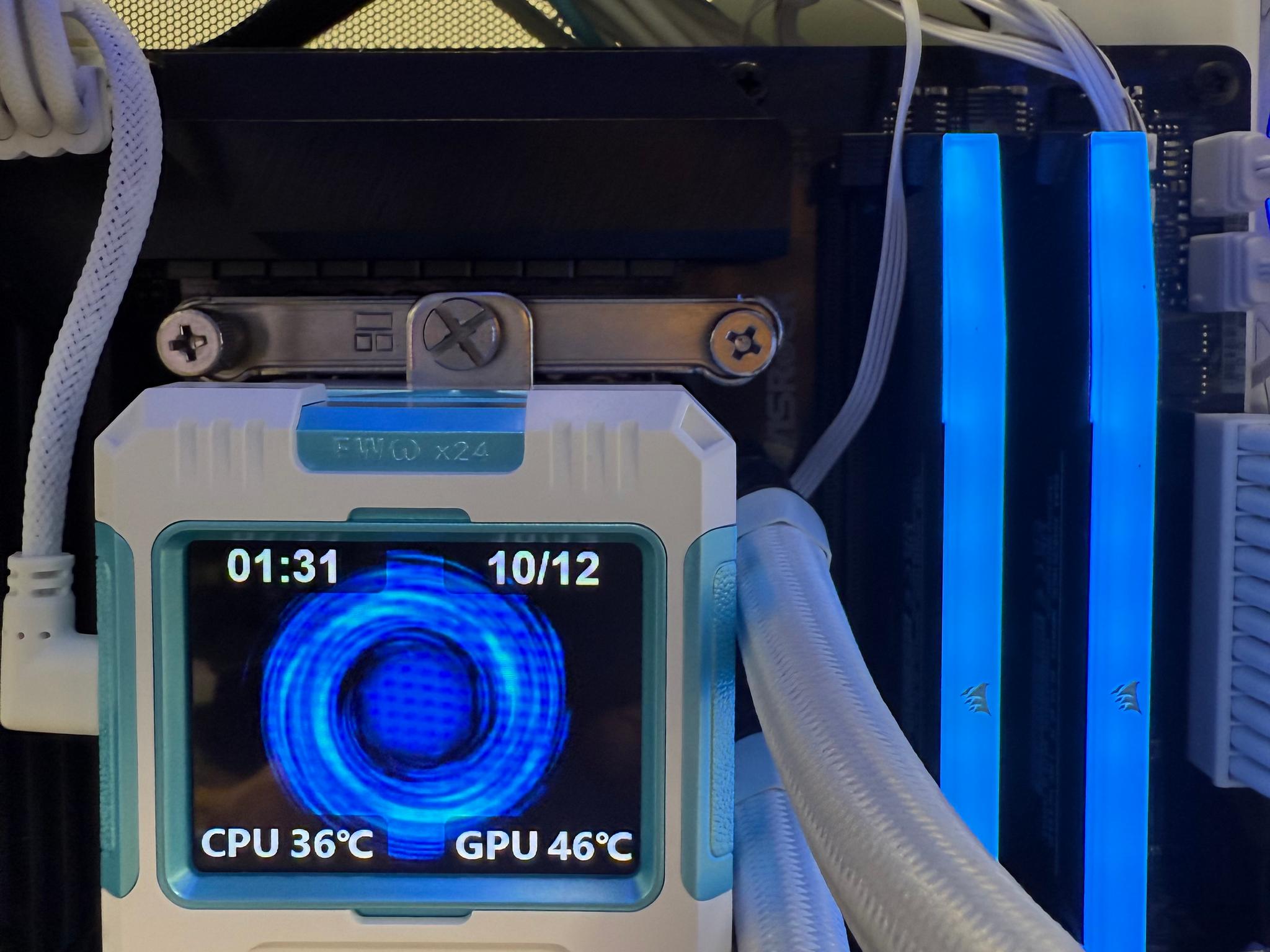 White Warrior 1440/4K  265k/RTX 5070 Ti/2TB nvm/32g DDR5/360mm AIO/850watt psu