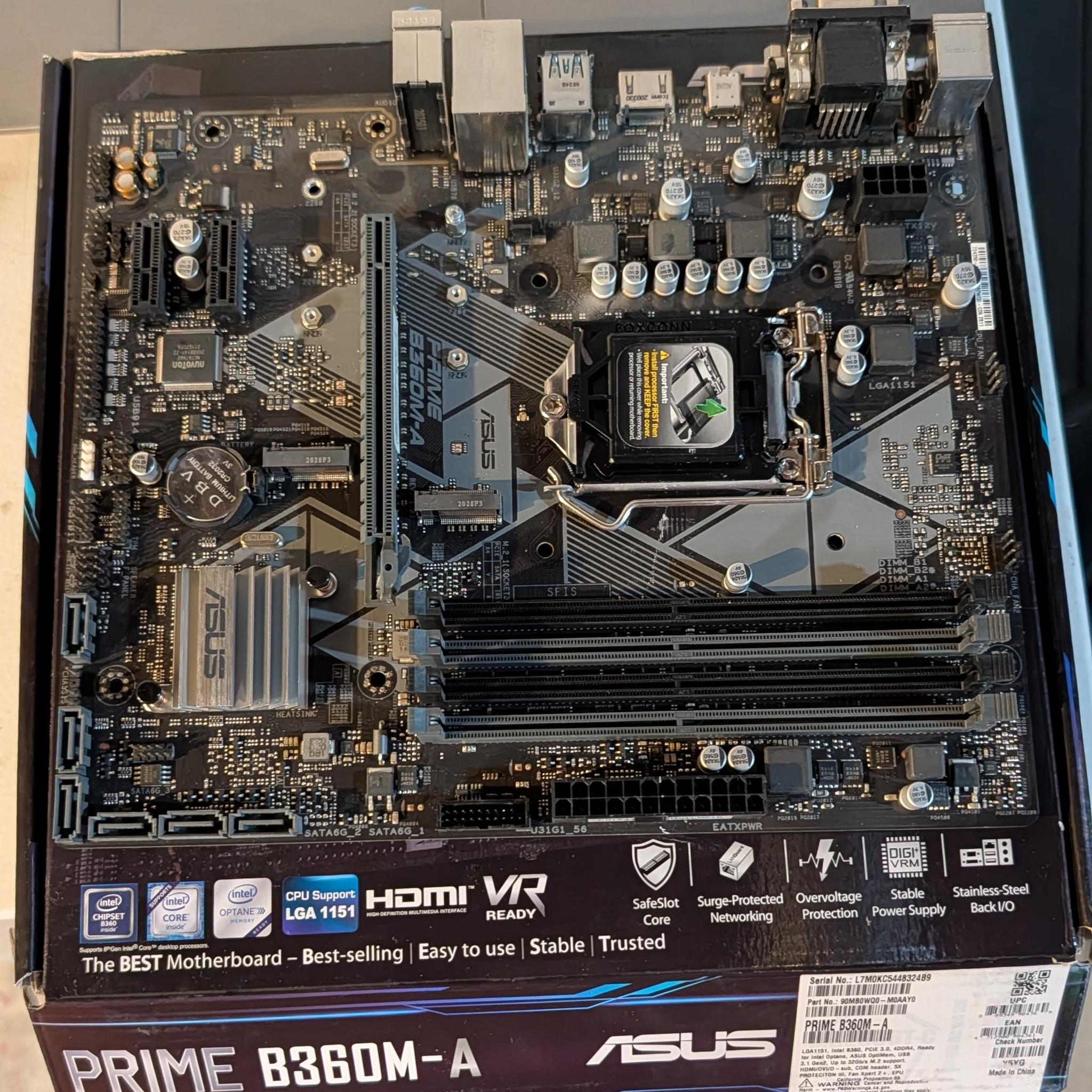 Asus PRIME B360M-A LGA1151