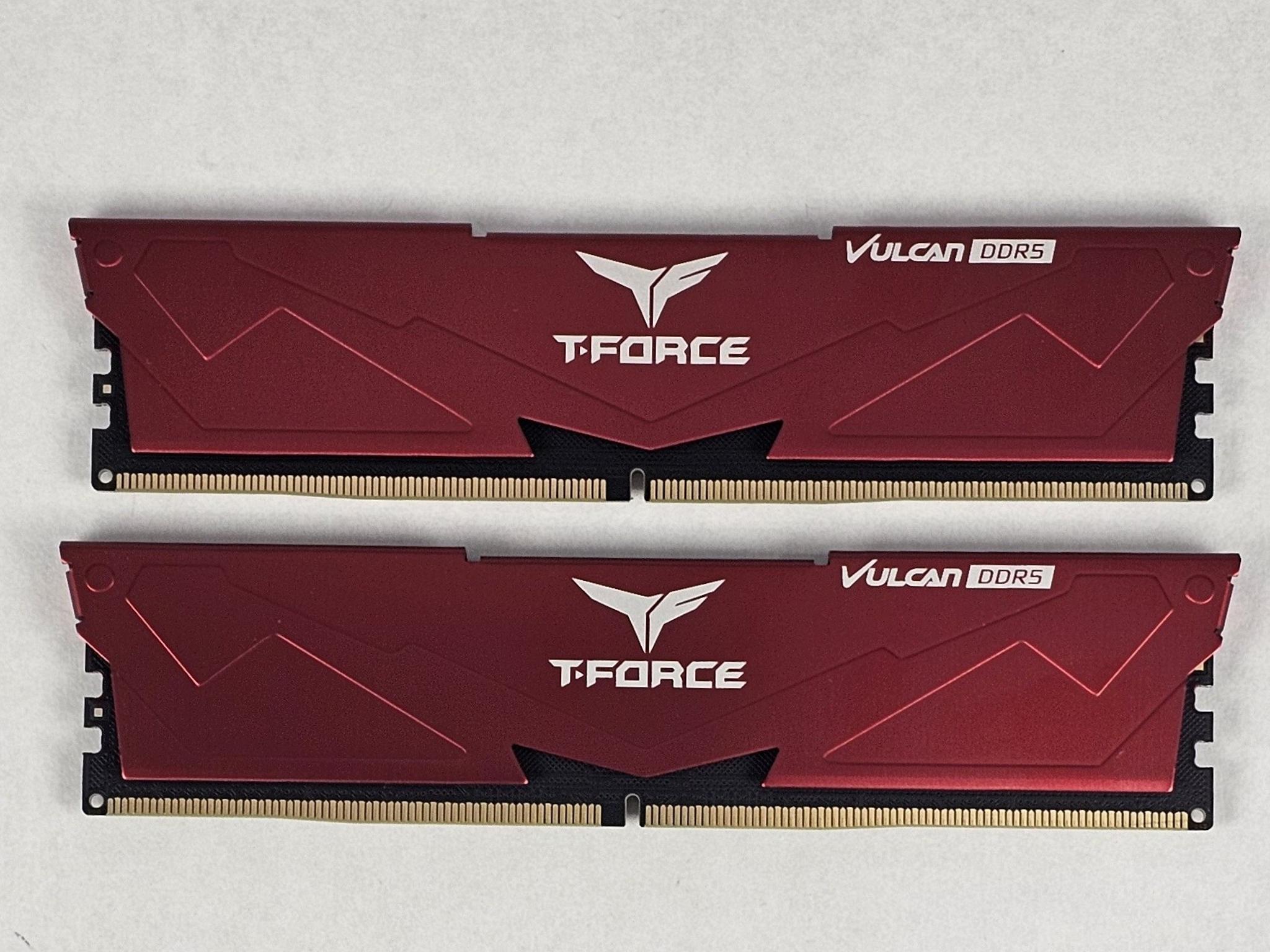 32GB DDR5 (2x16GB) CL38 6000MT/s TEAMGROUP T-Force Vulcan