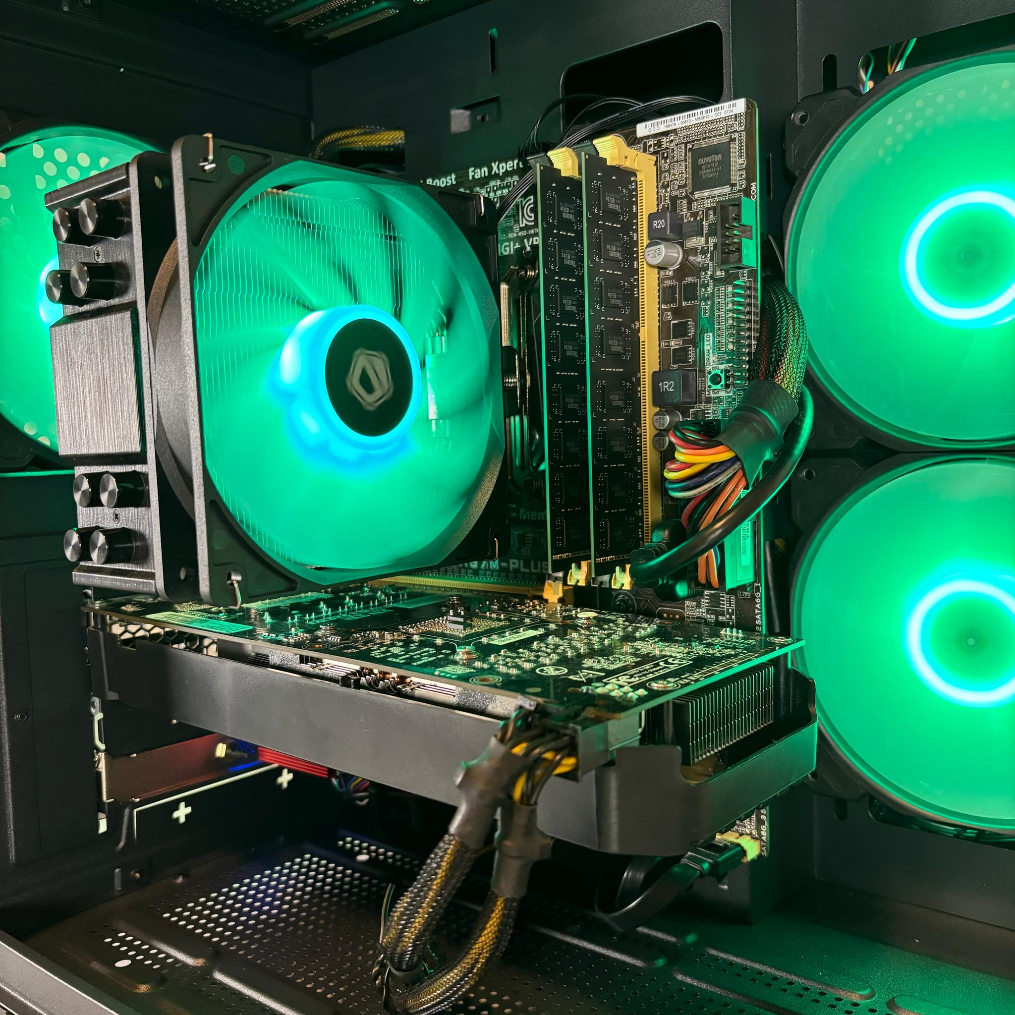 Black RGB Gaming PC | i7-4770* + GTX 1060 6GB + 16GB RAM | WiFi INCLUDED