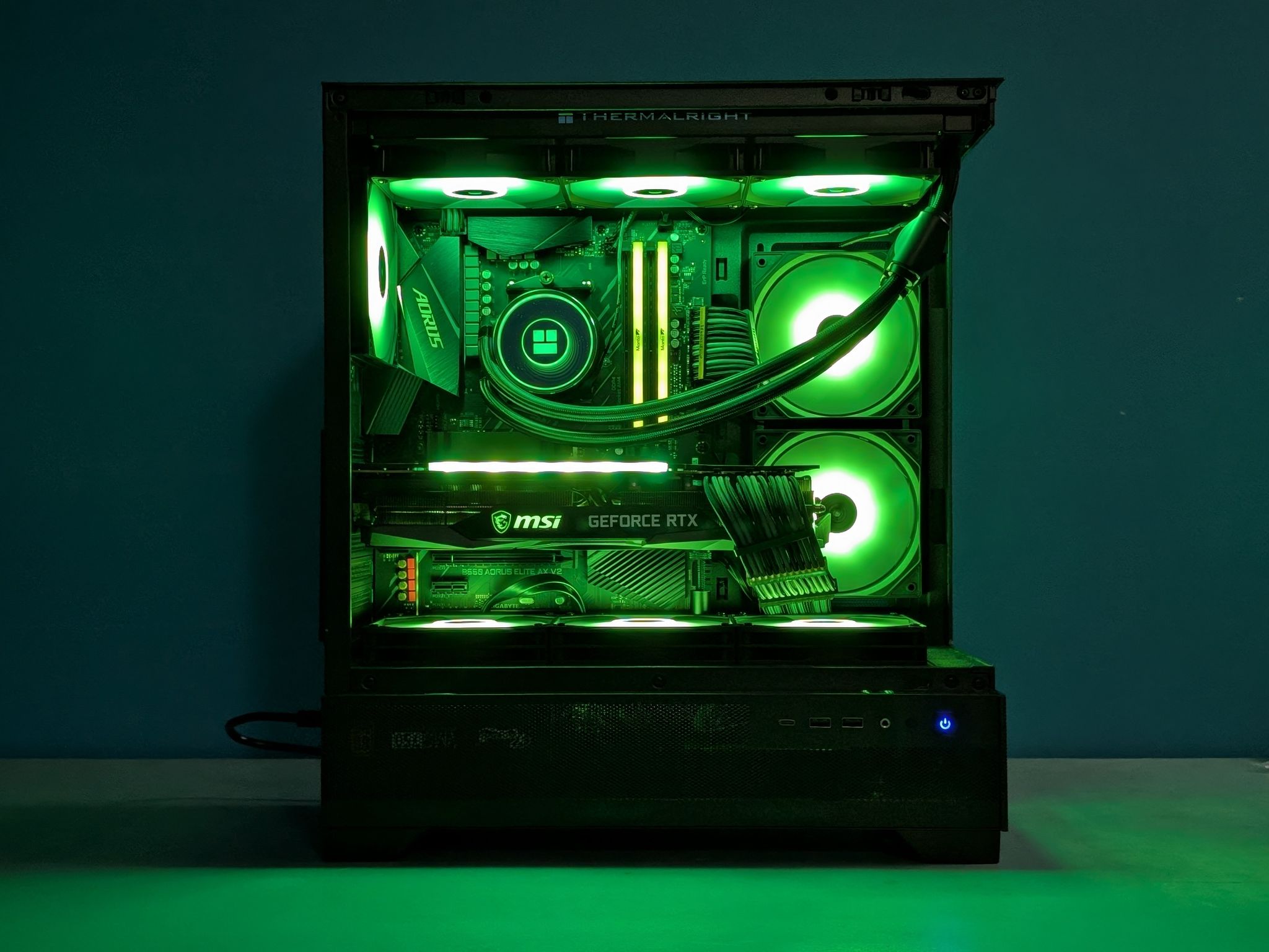 Panoramic RGB Gaming PC | RTX 3080 | Ryzen 7 5800XT | 32GB RAM | AIO Liquid Cooled
