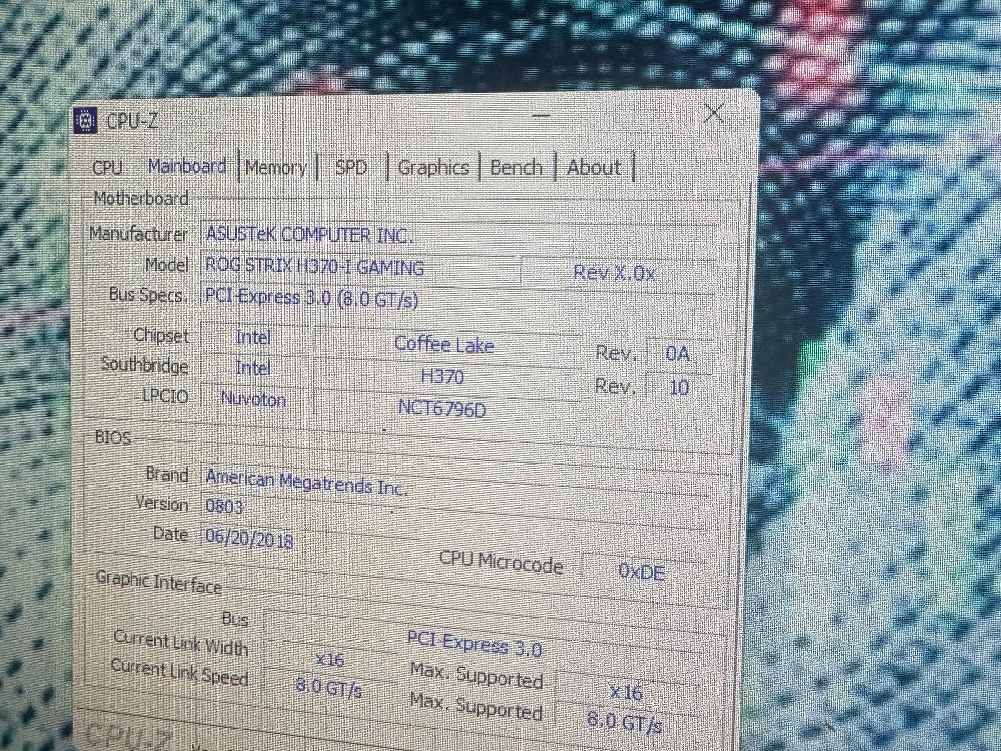 Intel i5 9600k + H370-I Asus rog strix + notua cooler