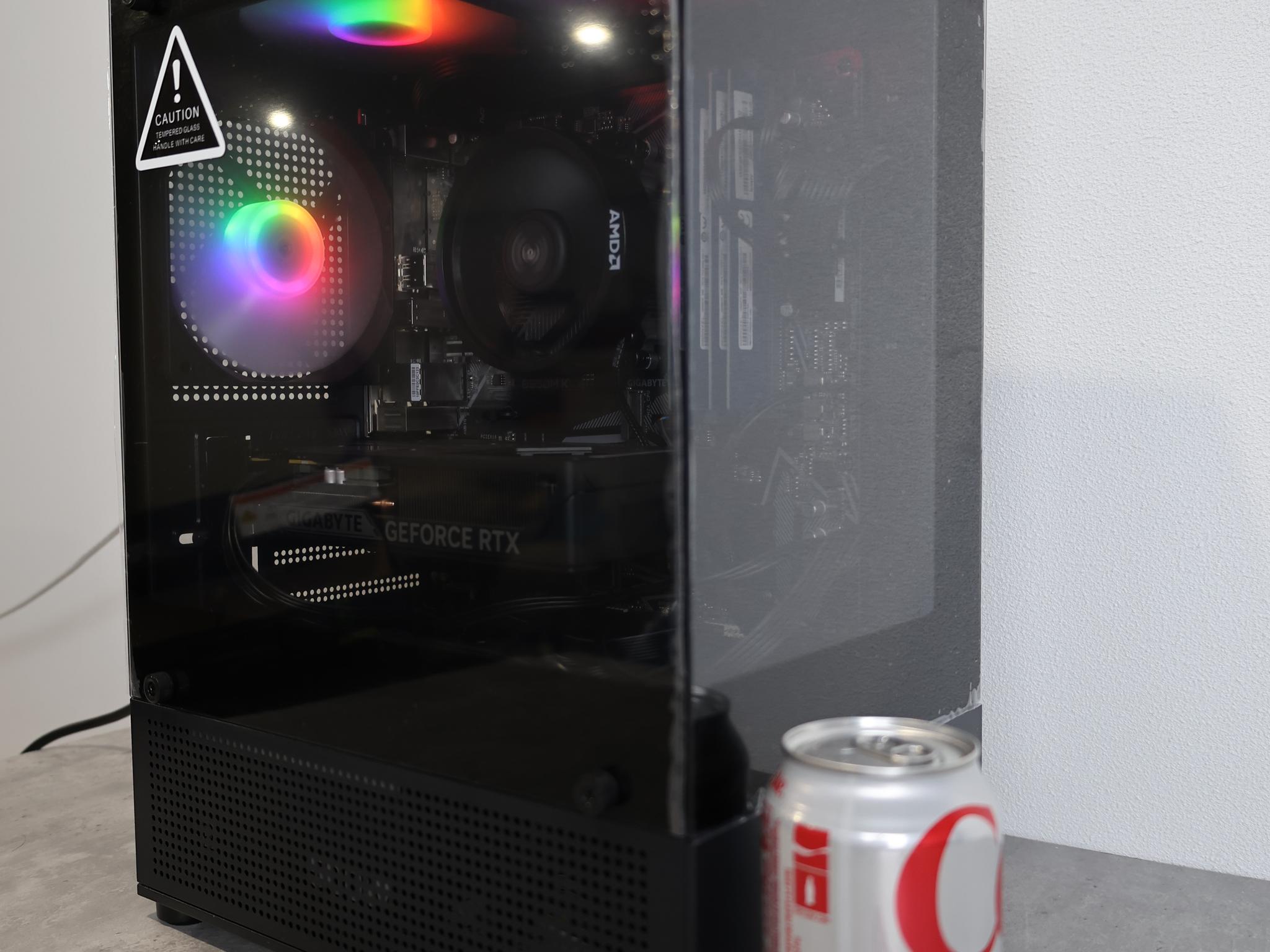 1080p / 1440p Gaming PC – Compact Black Build, Solid Performance