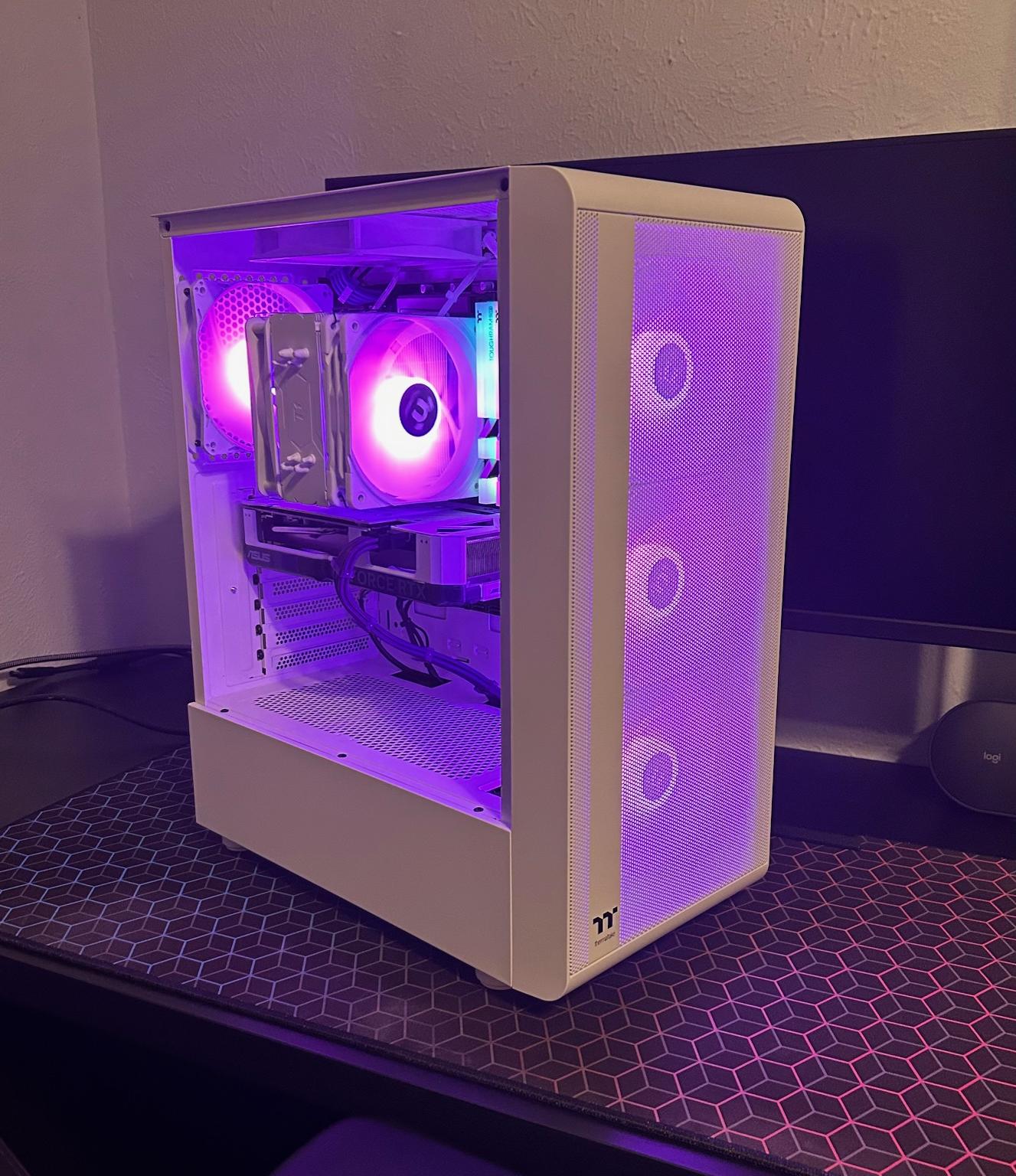 🤍👽💜 WHITE GALAXY | 13400F | 4060TI 8GB | 16GB 3600MHZ | 1TB NVME GEN4 🤍👽💜
