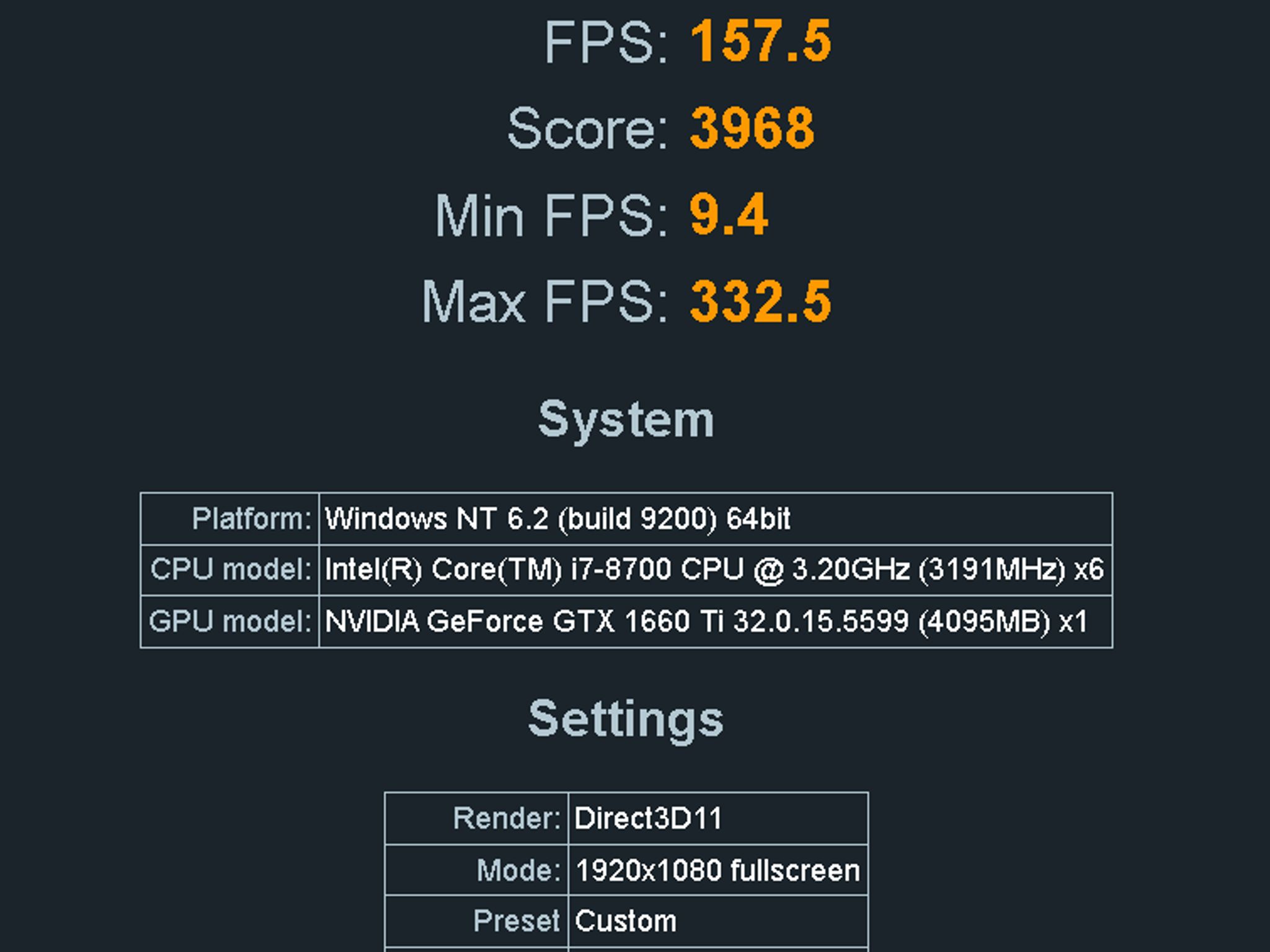 (#22) i7-8700 / GTX 1660 Ti