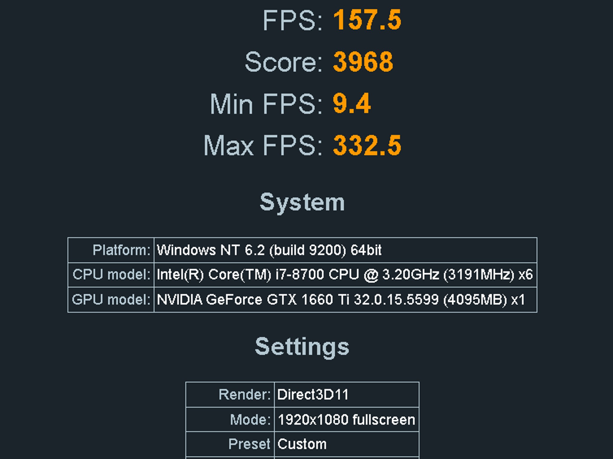 (#22) i7-8700 / GTX 1660 Ti