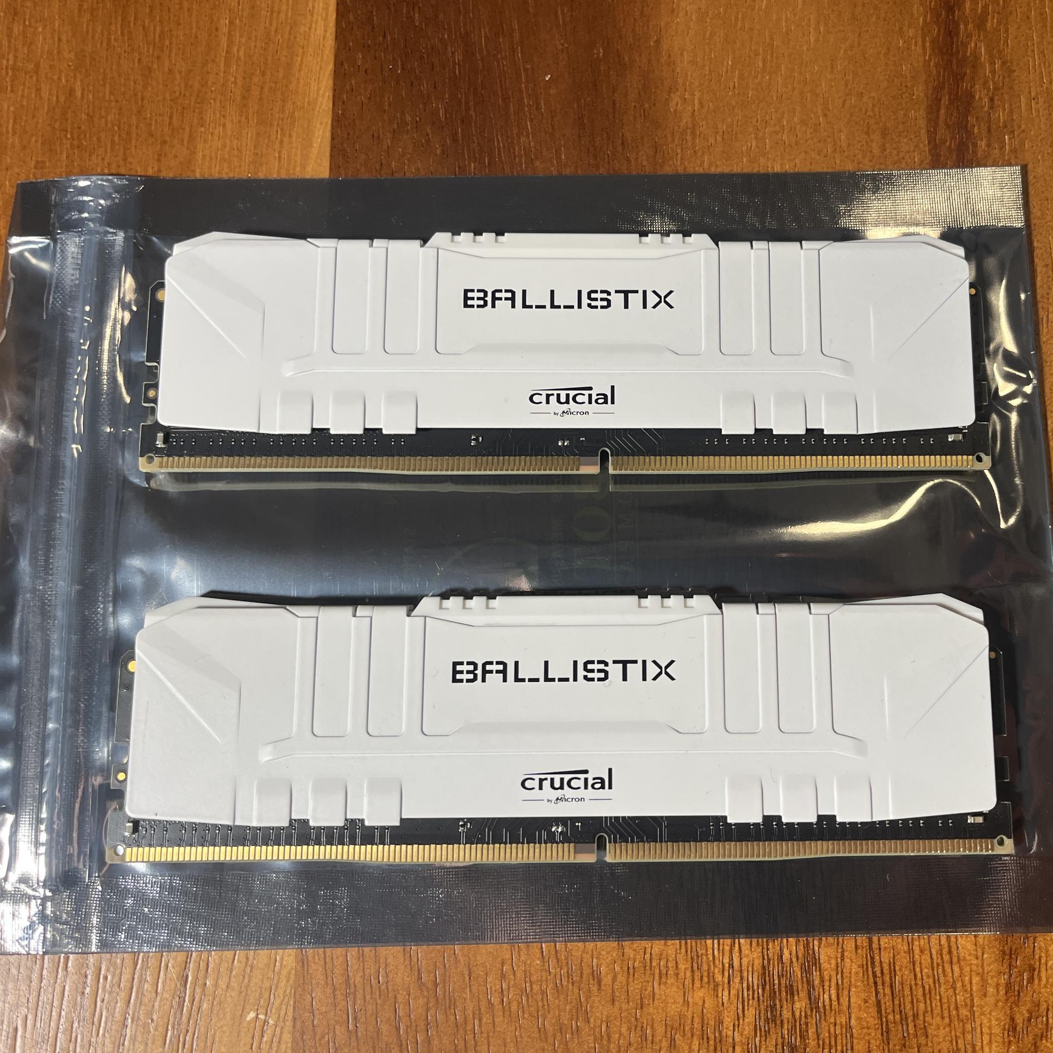 Crucial Ballistix DDR4-3600 16GB (2x8GB) DIMM XMP Desktop RAM BL8G36C16U4W.M8FE1