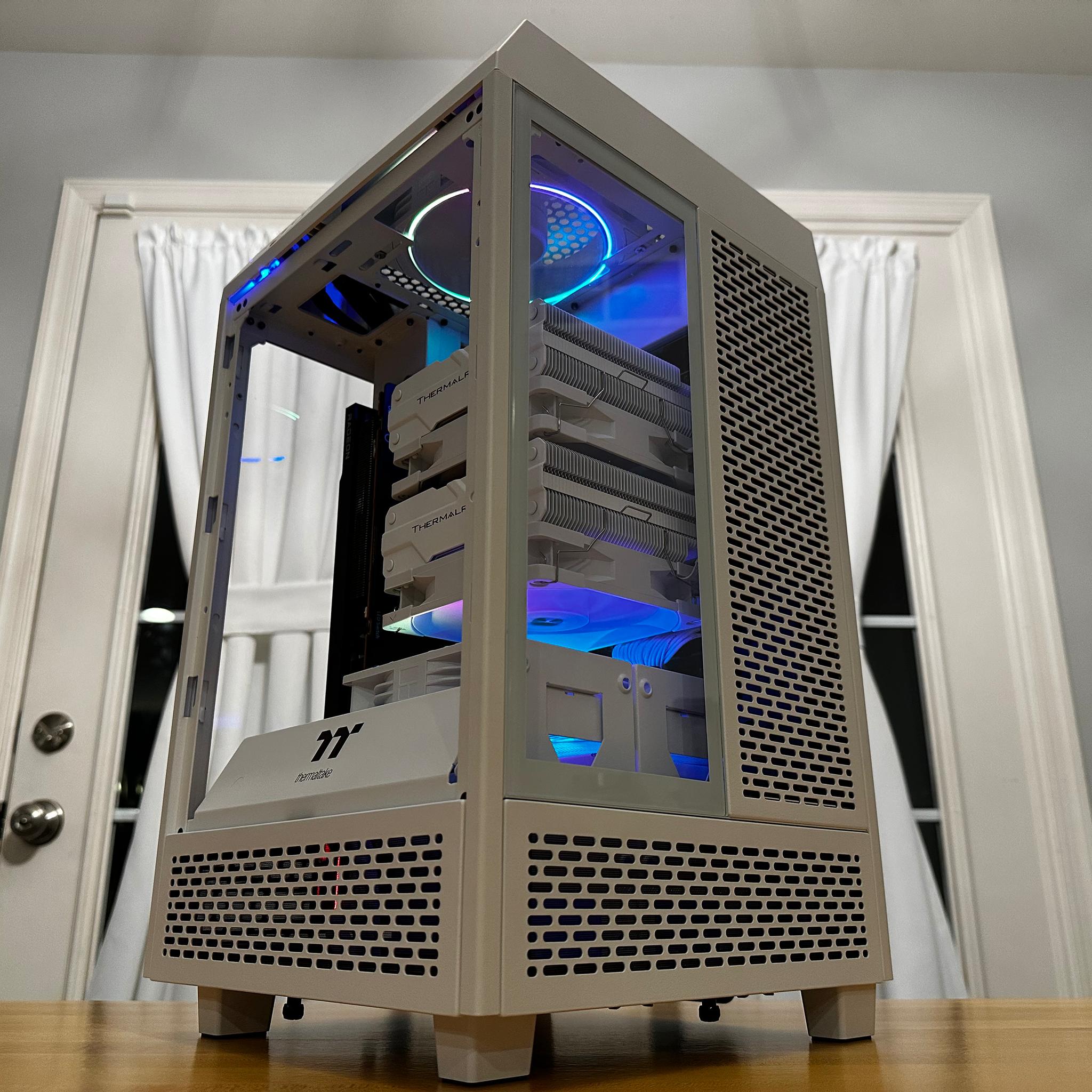 ⚪️🍿|RX 6800xt 16gb, i5-11400, 32gb Ram, 1tb SSD White WiFi Gaming PC