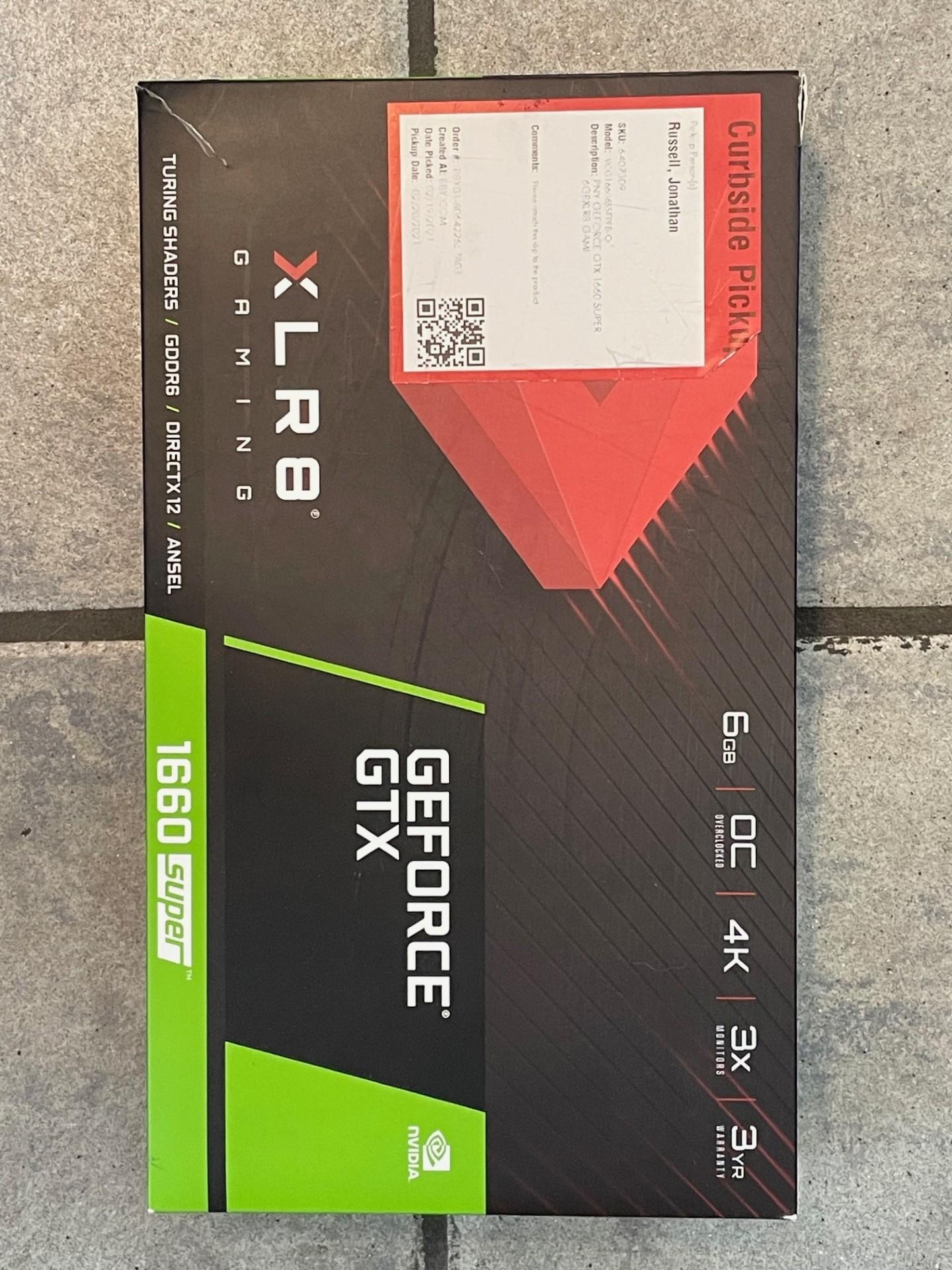 PNY GeForce GTX 1660 SUPER 6GB XLR8 Gaming Overclocked Edition, Used.