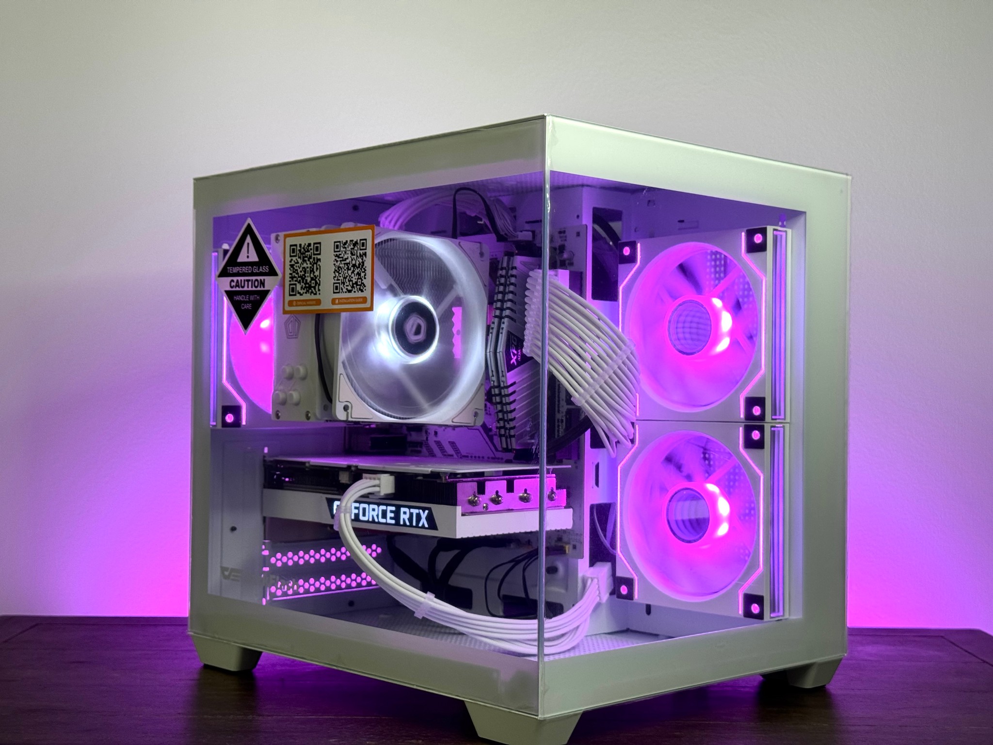 🧊 White RTX 3060 Ti Gaming PC | Ryzen 5 3600 | 16GB RAM | WiFi | RGB
