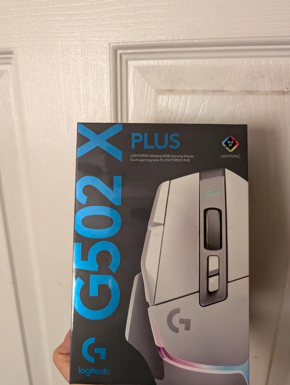 BNIB Logitech G502 X Plus Wireless Gaming Mouse, White