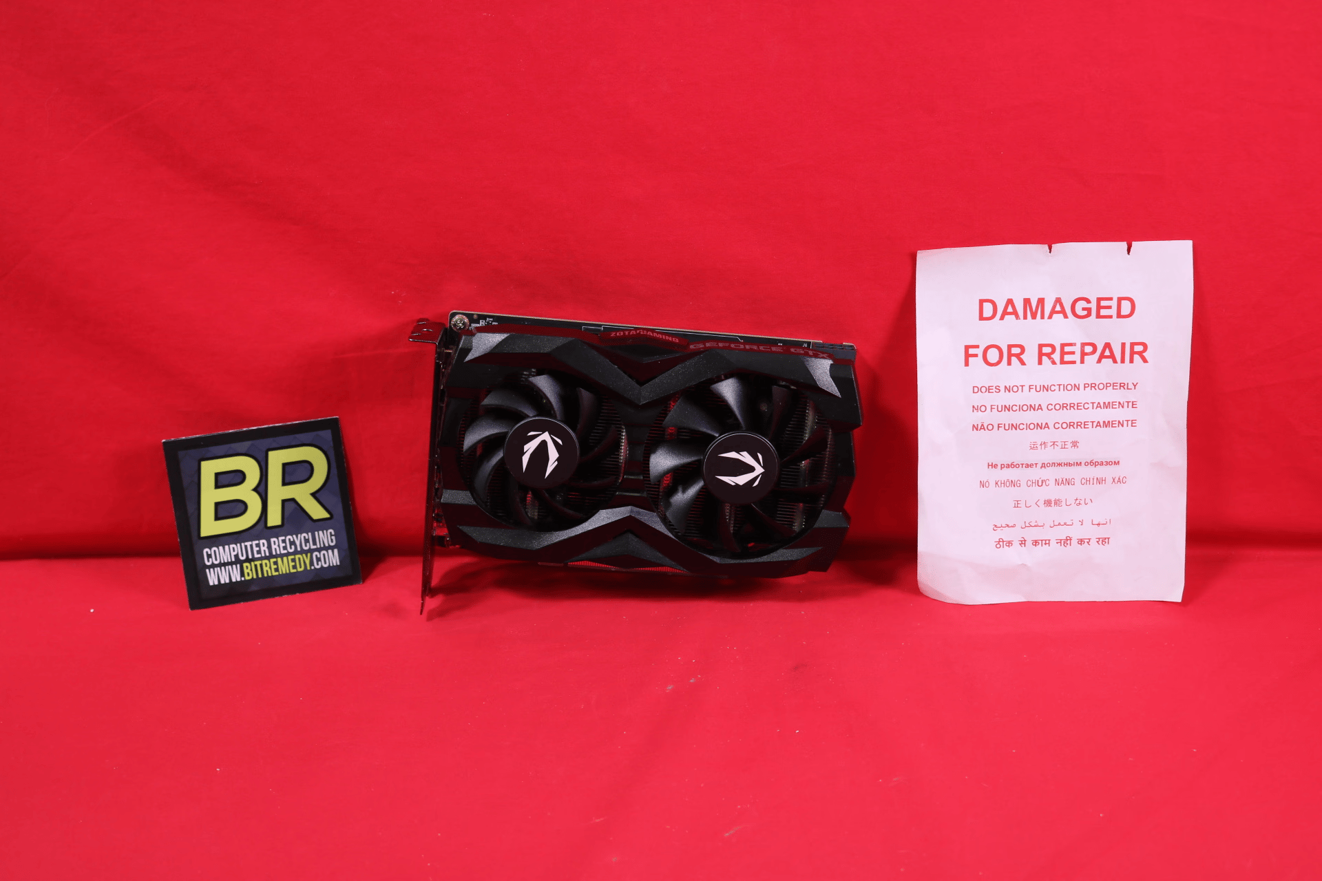 *AS IS/FOR PARTS OR REPAIR* Zotac Gaming GeForce GTX 1660 Super 6 GB Gaming PCIe 3.0 x16 Desktop GPU