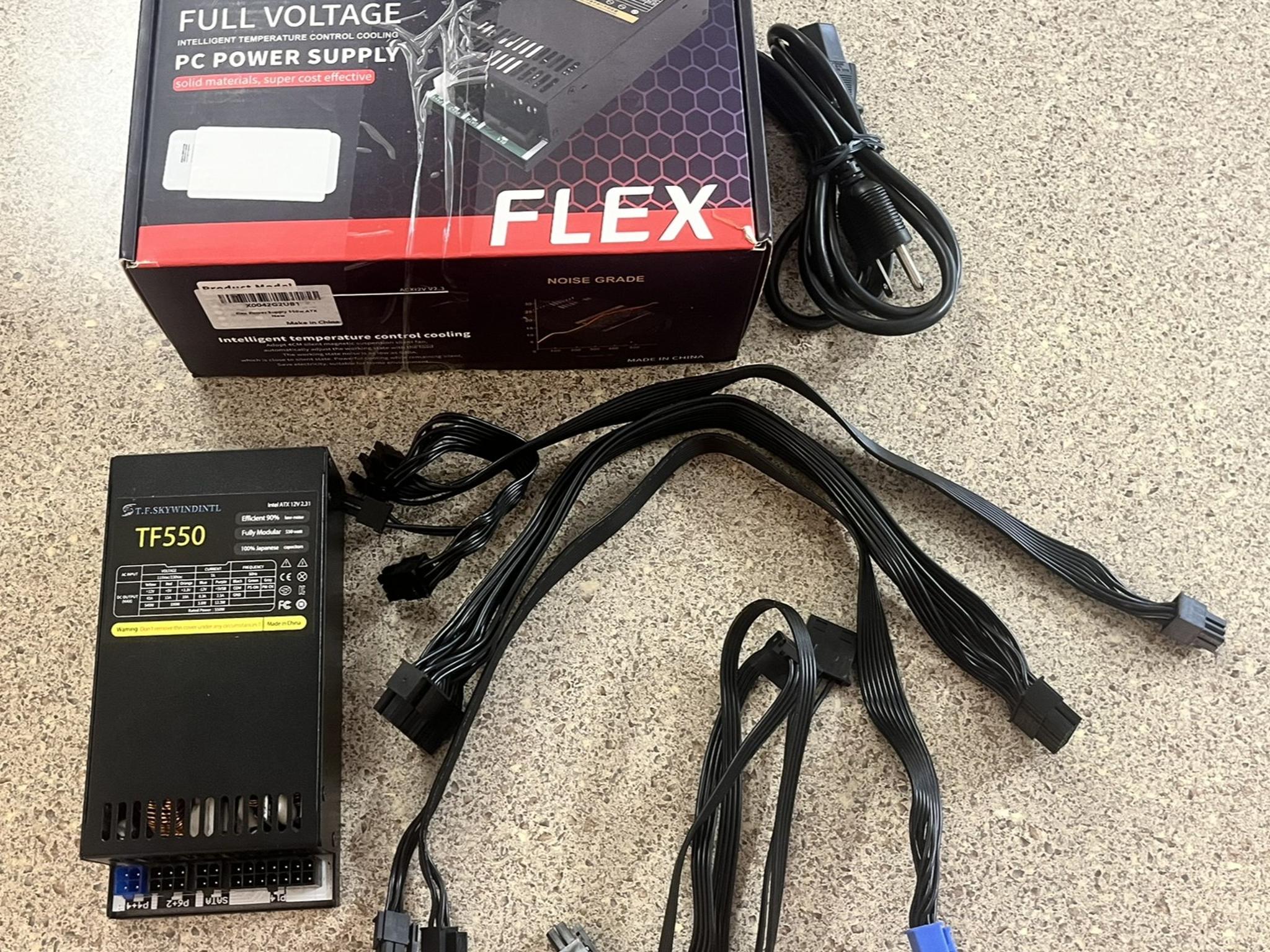 TF Skywindintl TF550 550W Flex ATX Power Supply (Fully Modular, 90-264V)